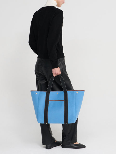 Traversée L Pocket - Mini Sellier Sky Flannel - Image 2