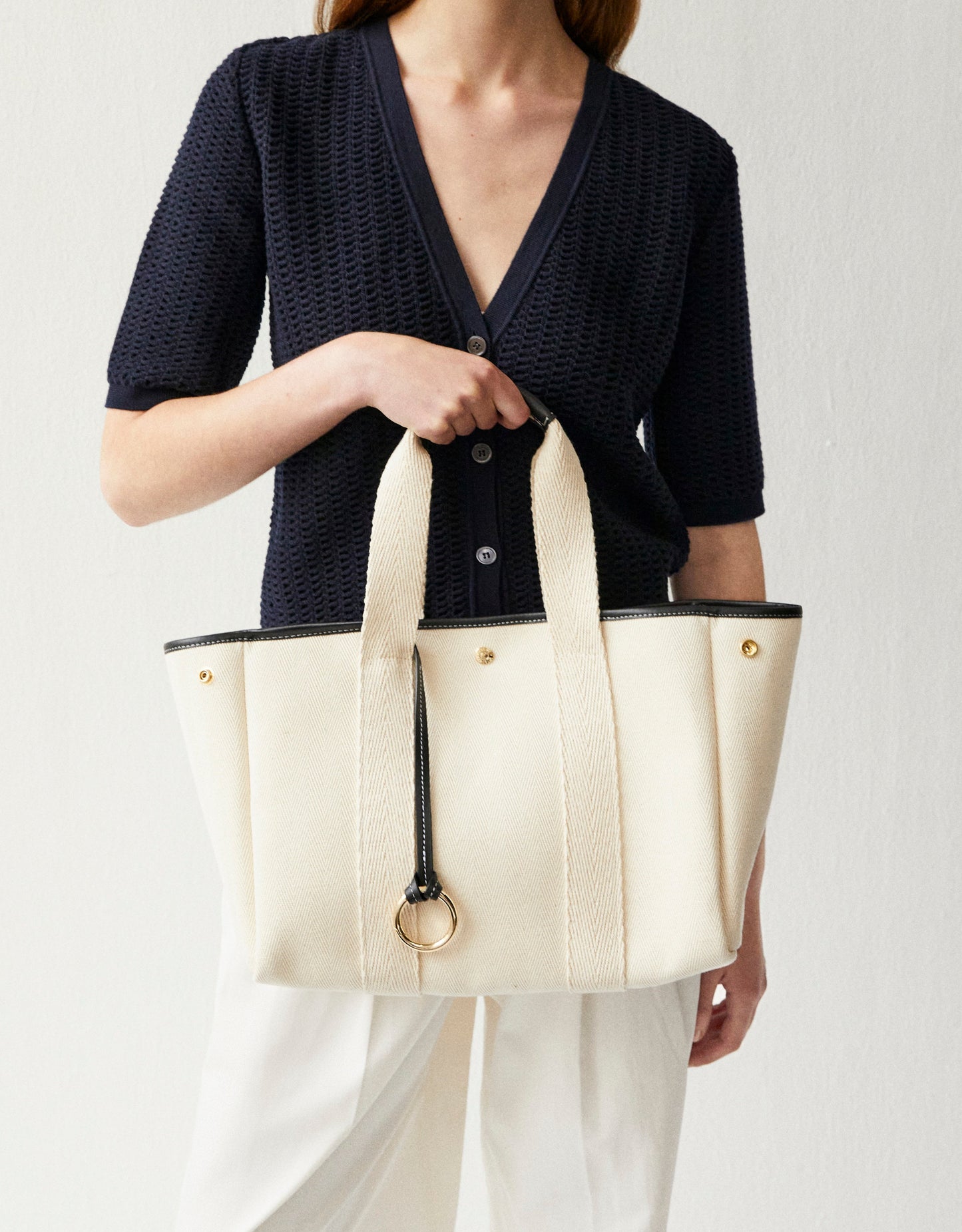 Traversée M - Verneuil Canvas Natural/Black Trimmings