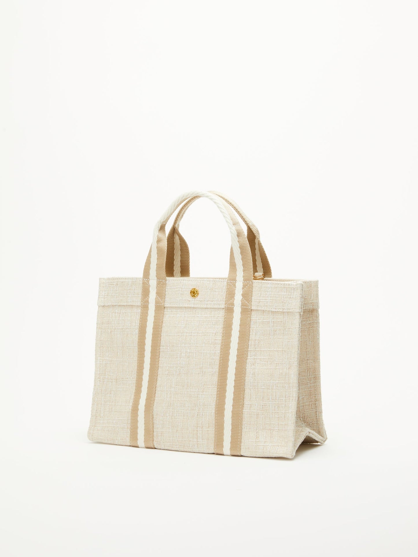 Tote M - Summer Tweed Rope Beige