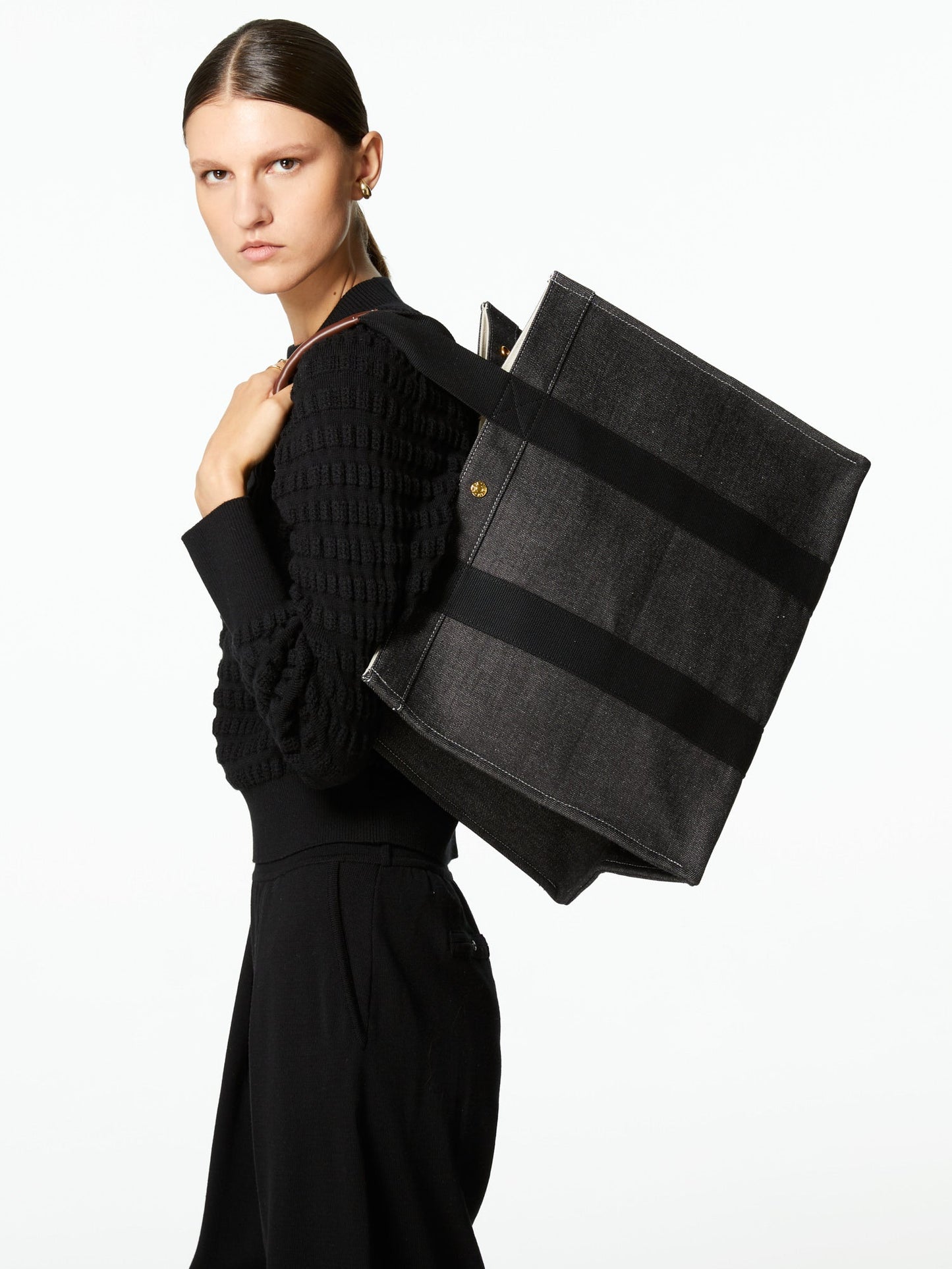 sac tote XL - Denim Noir