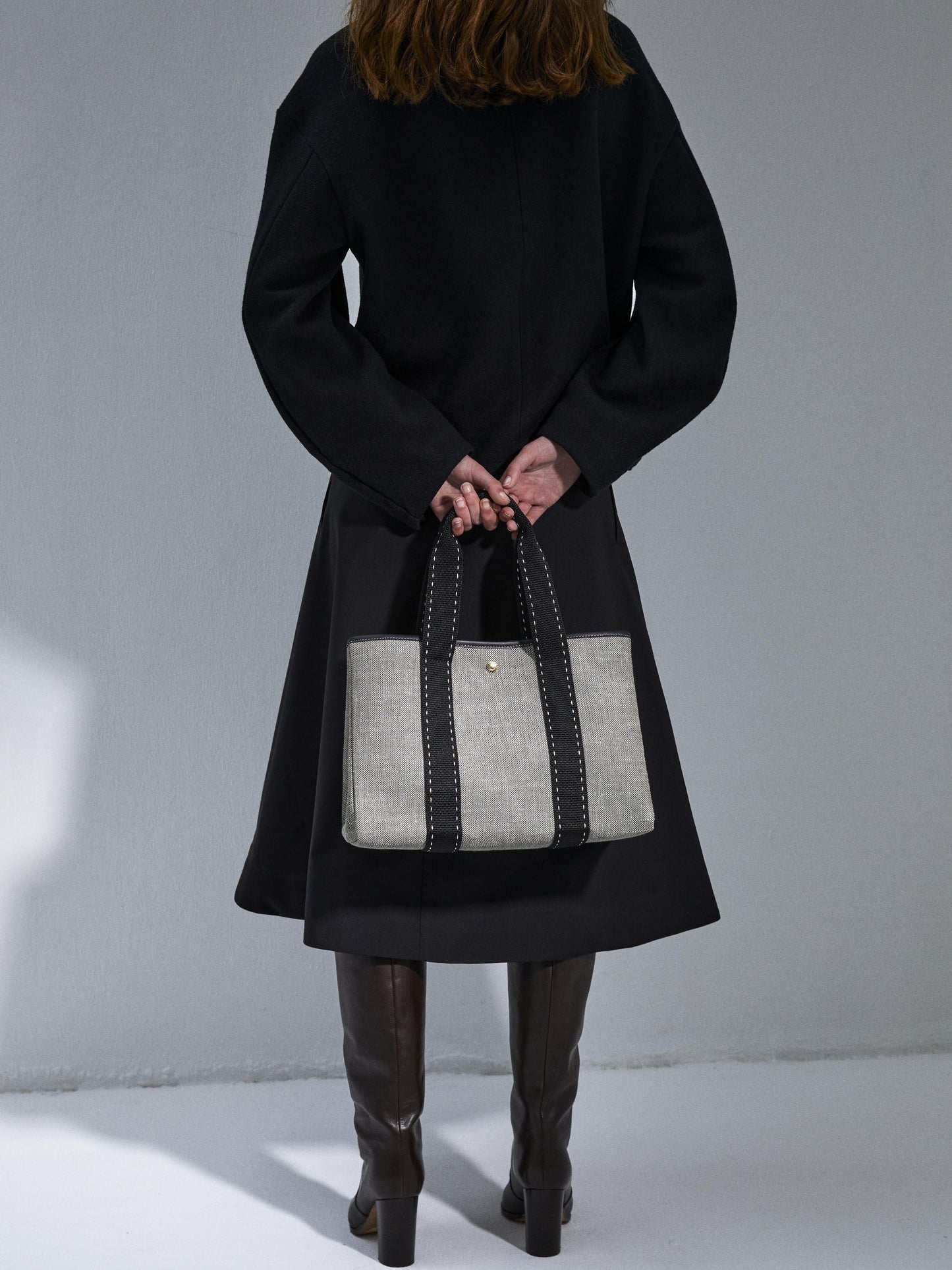 Traversée M - Grey Linen Black Sellier