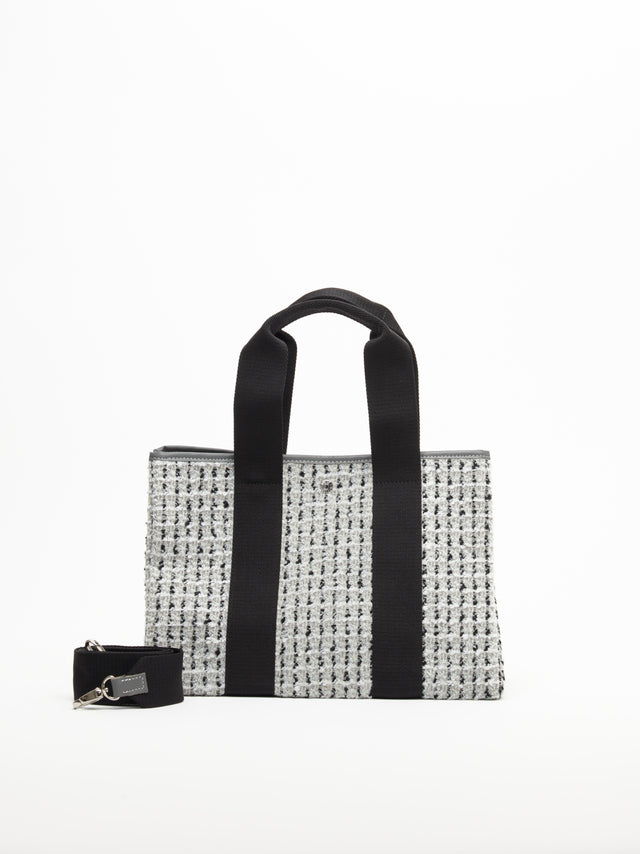 Traversée M - Tweed Neige Gris - Image 1