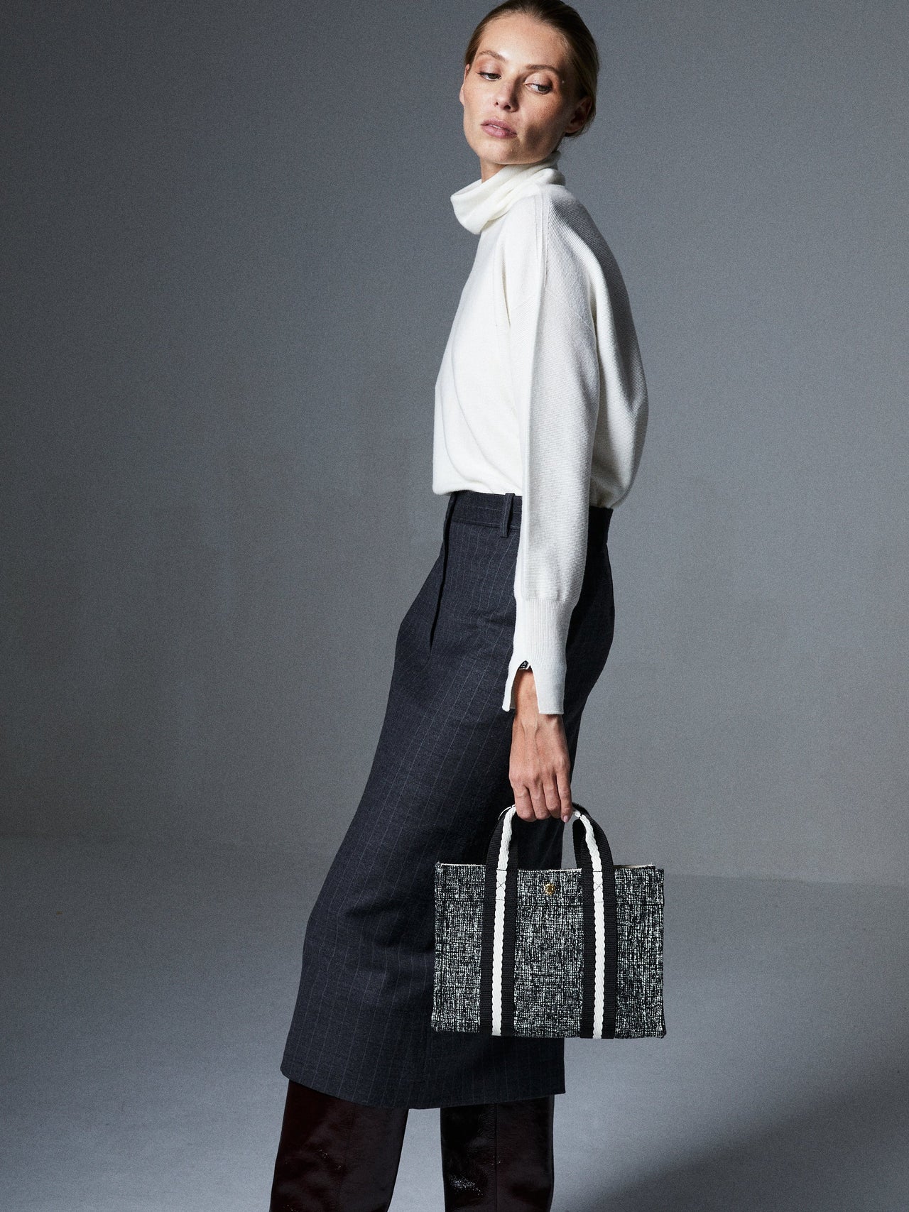 Cabas S - Tweed Chiné - Image 1