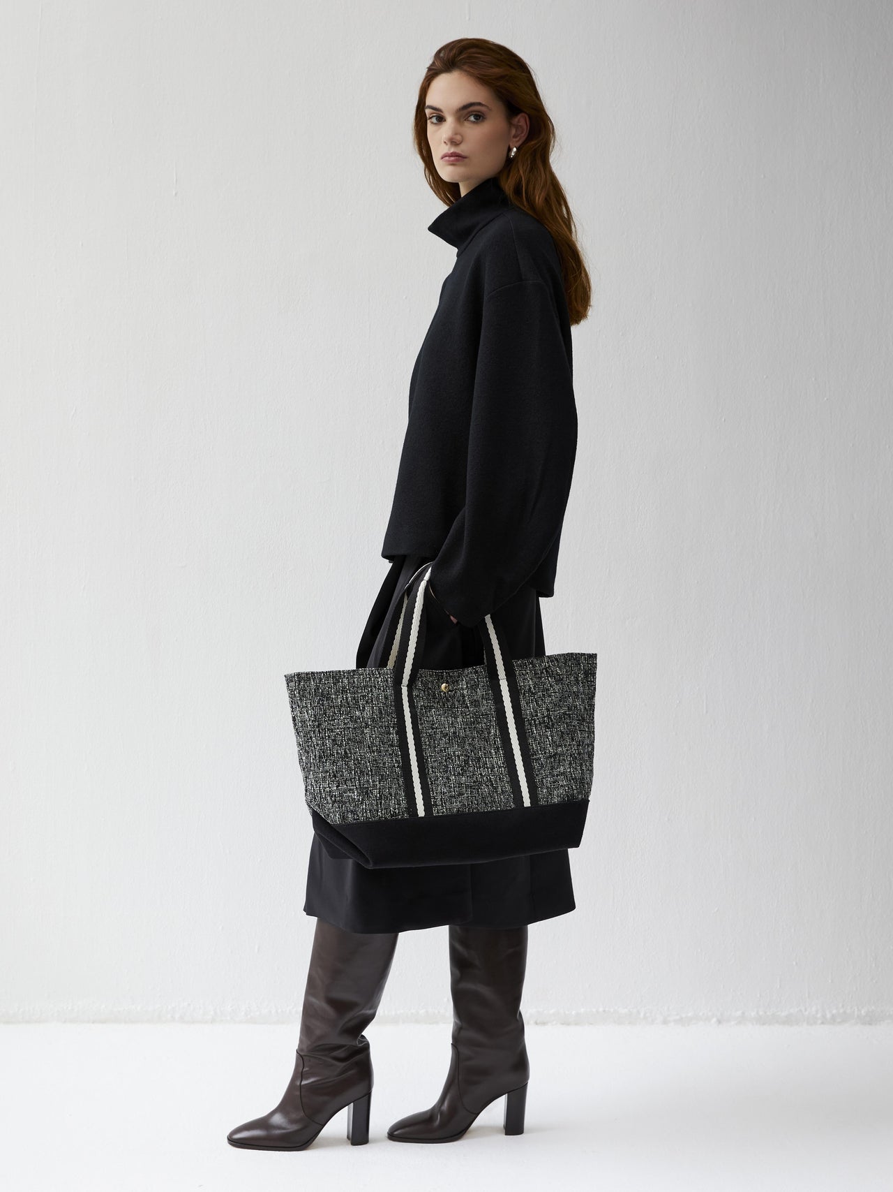 Club Low - Tweed Chiné Noir - Image 4