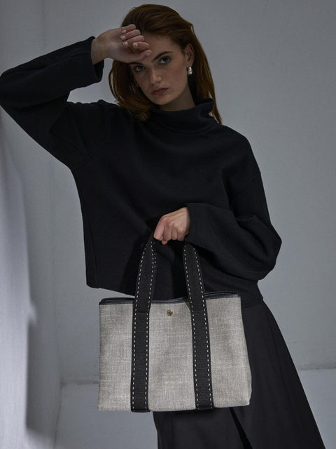 Traversée M - Grey Linen Black Sellier - Image 3