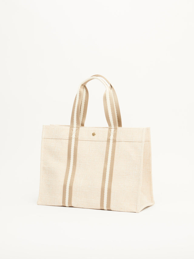 Cabas L - Summer Tweed Beige - Image 2