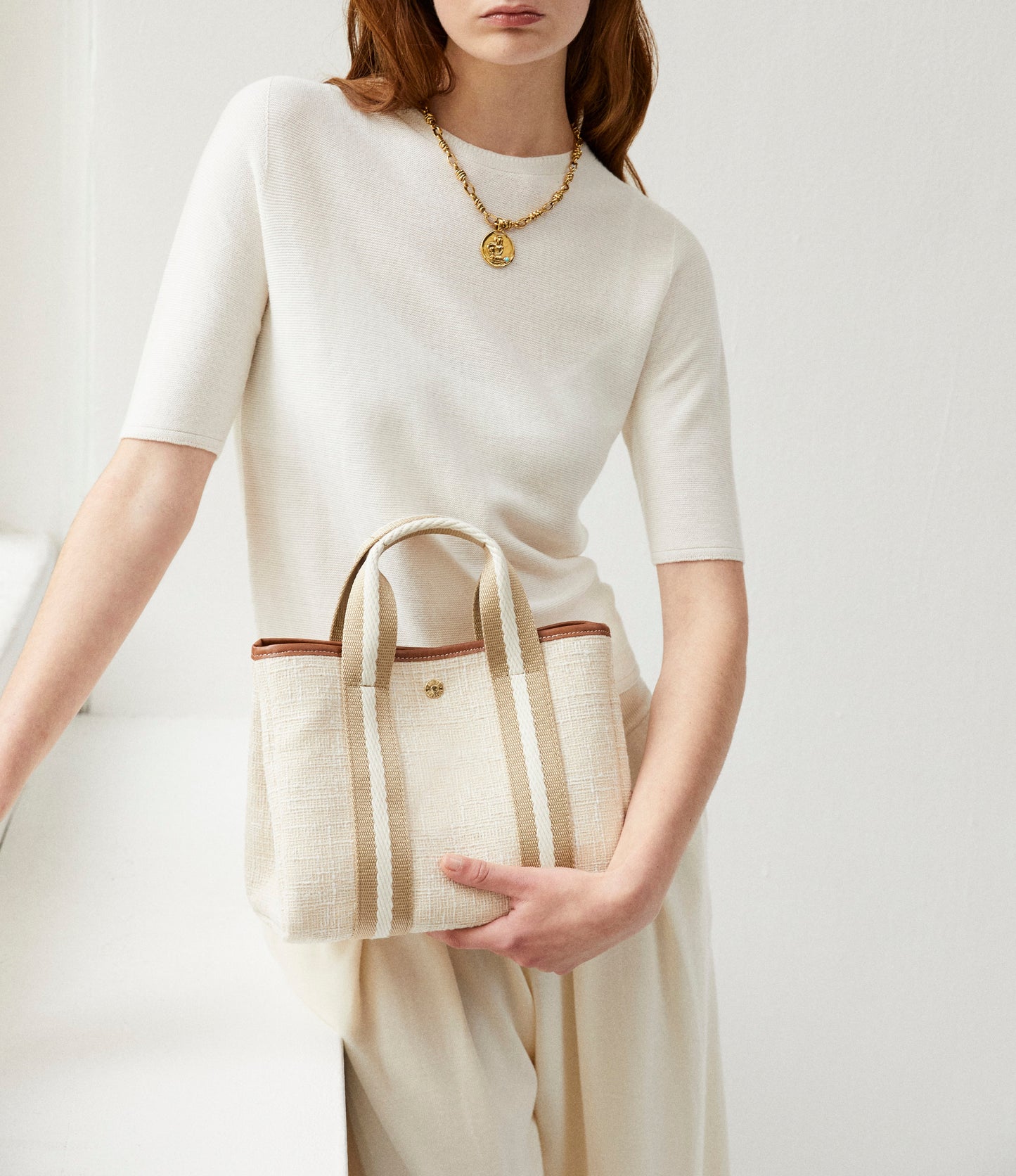 Traversée S - Summer Tweed Rope Beige