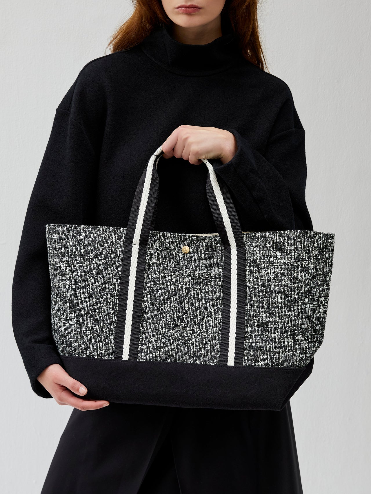 Club Low - Tweed Chiné Noir - Image 1