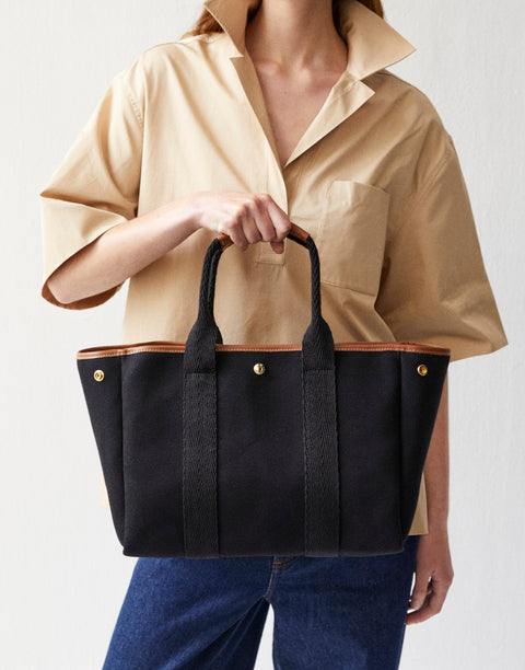 Traversée M - Verneuil Canvas Black/Camel Trimmings - Image 3