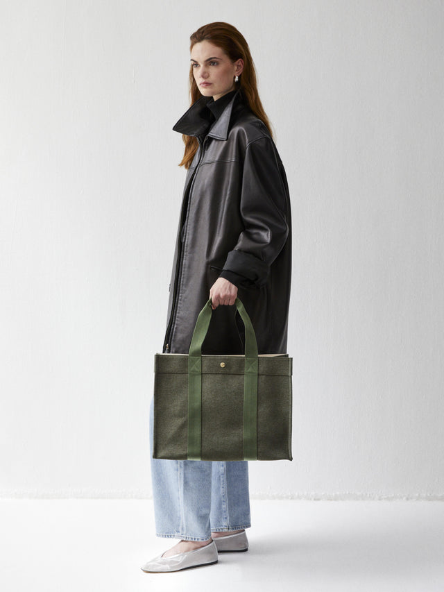 Cabas L - Denim Fougère - Image 1