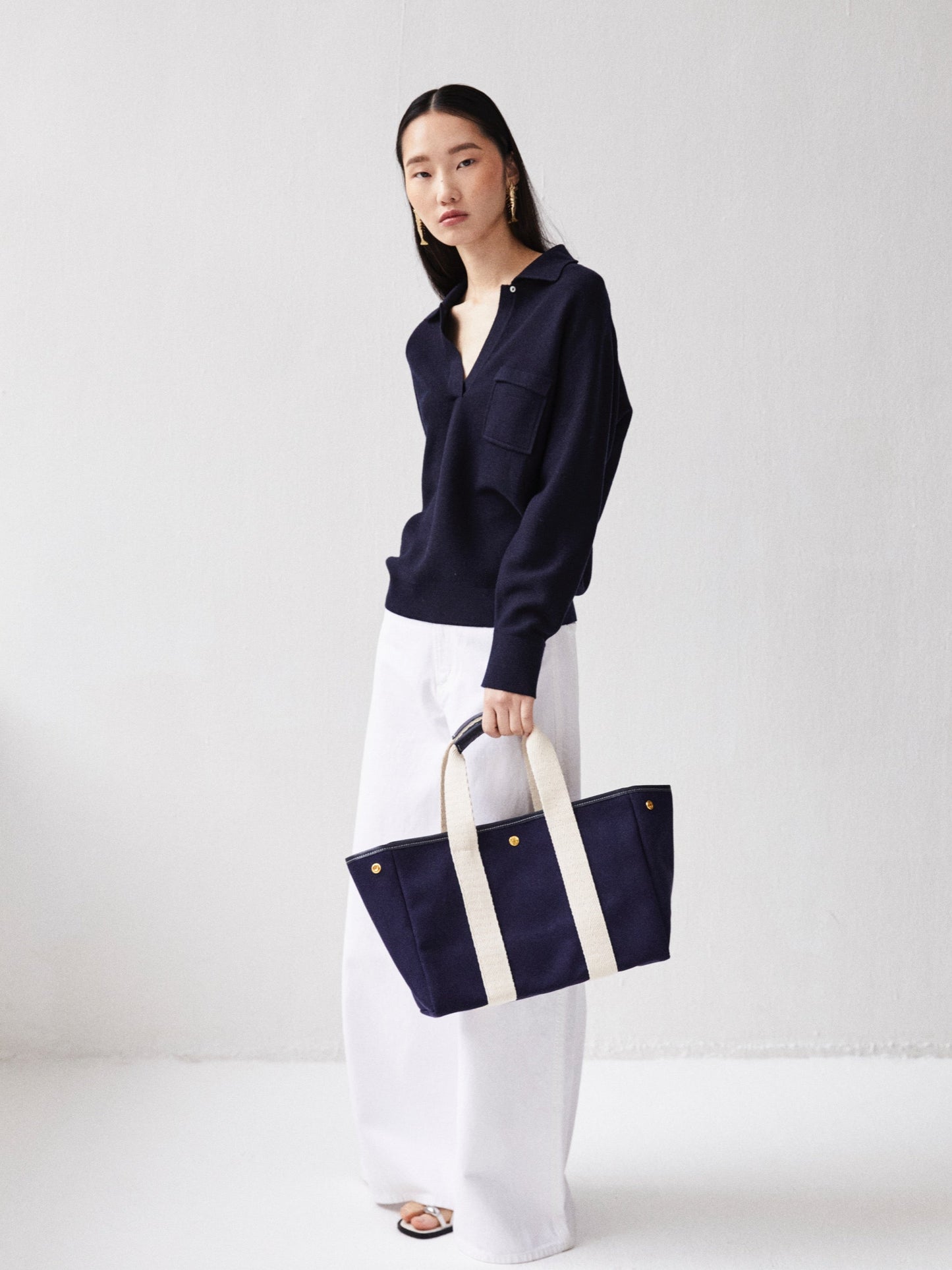 Traversée M - Verneuil Canvas Navy