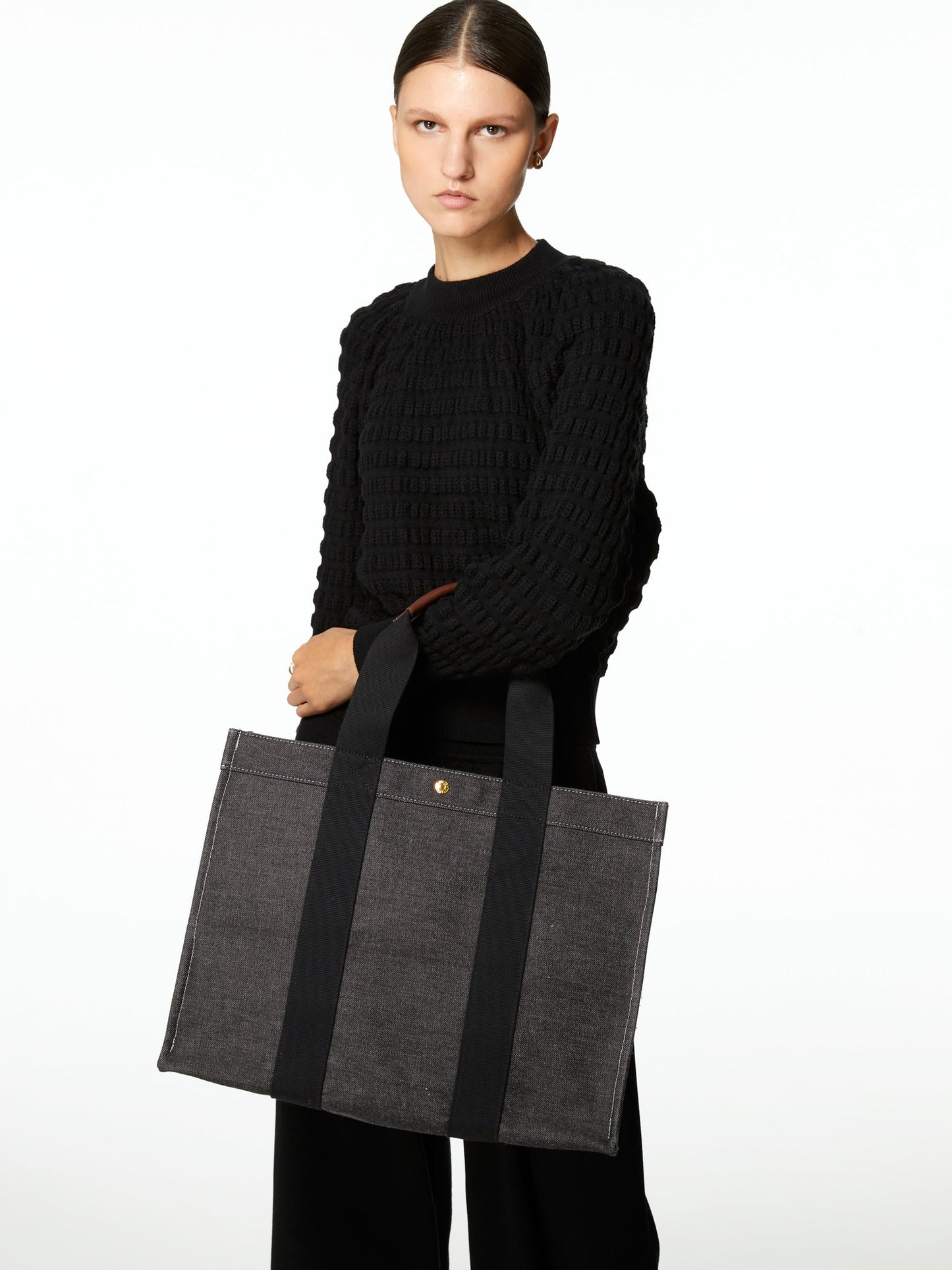 sac tote XL - Denim Noir