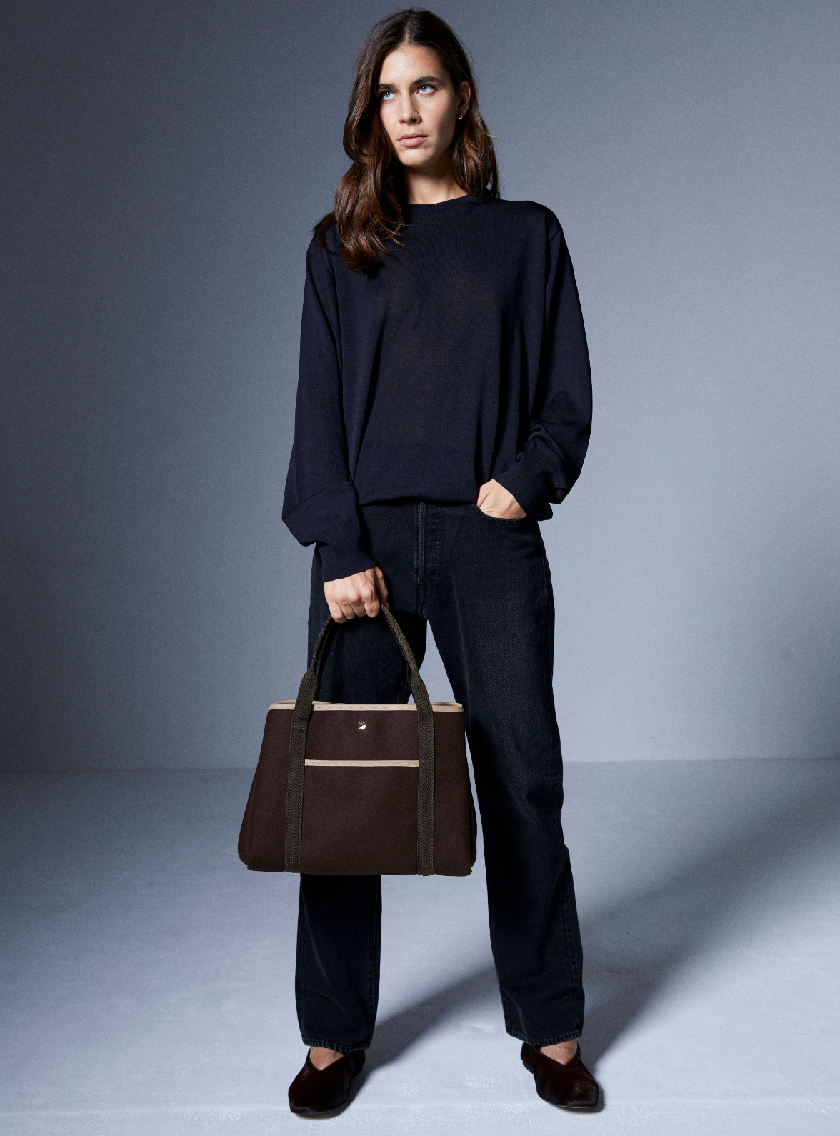 Traversée M Pocket -  Whip Chocolat Flannel