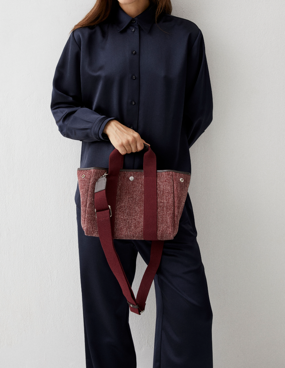 Traversée S - Stonewashed Denim Burgundy