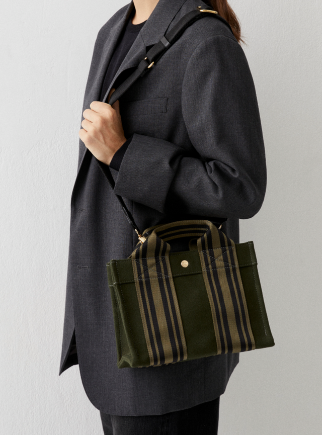 Tote S - Equestrian Olive Flannel - Image 1