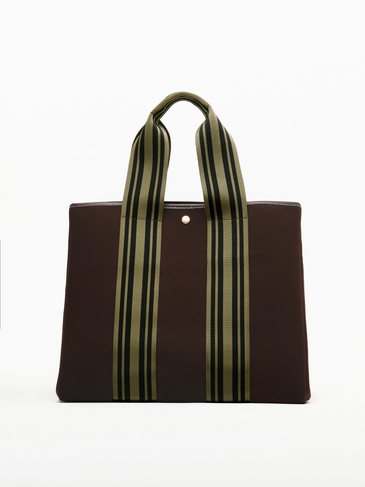 Traversée L - Olive Equestrian Chocolate Flannel - Image 1