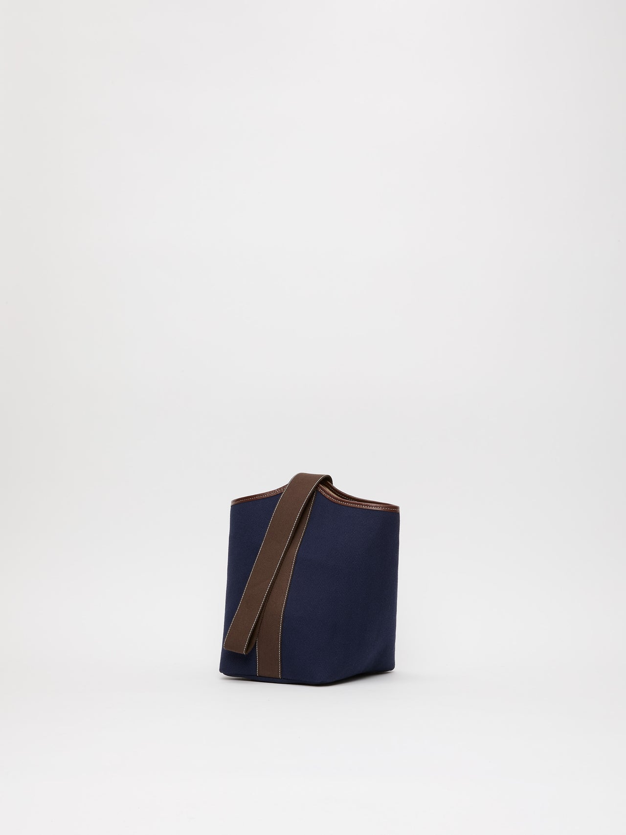 Narita L - Verneuil Canvas Marine Mini Sellier Marron - Image 5