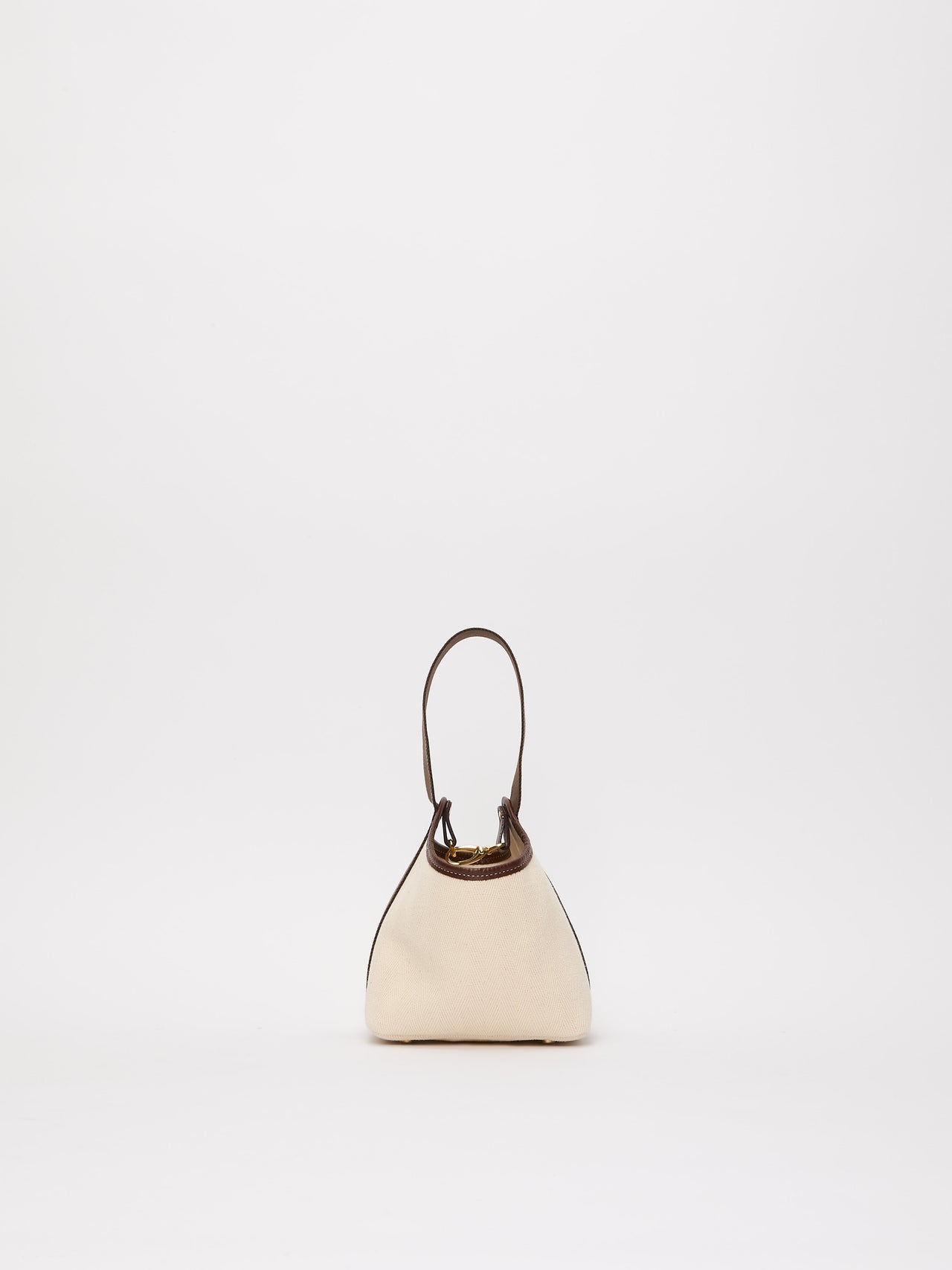 Narita S - Verneuil Canvas White Mini Sellier Brown - Image 4