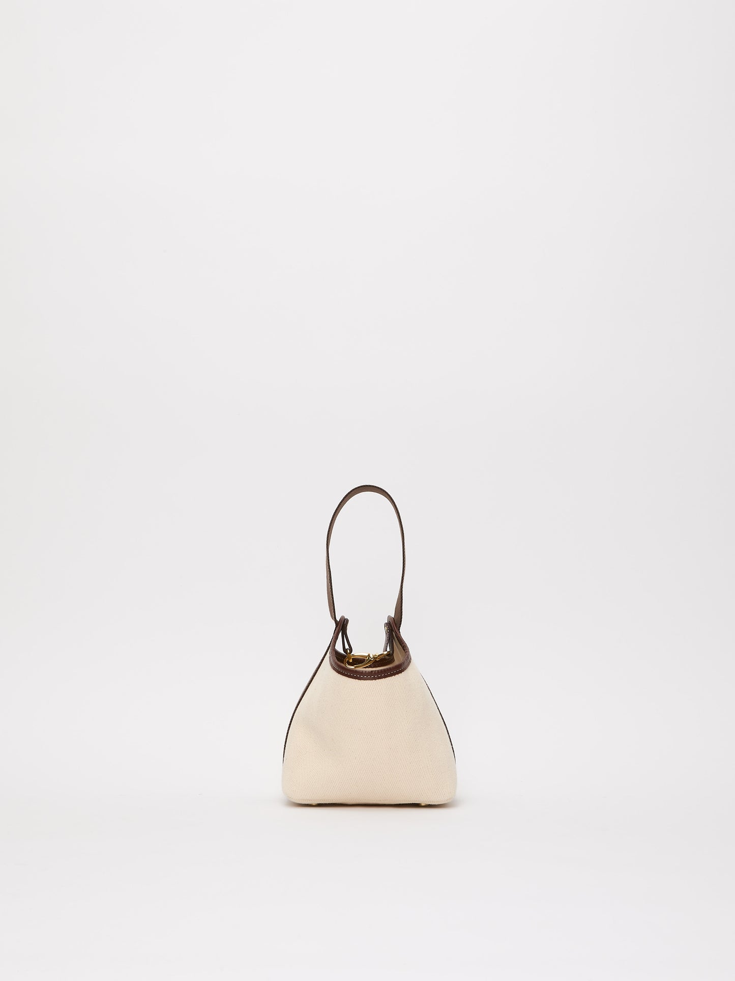Narita S - Verneuil Canvas White Mini Sellier Brown