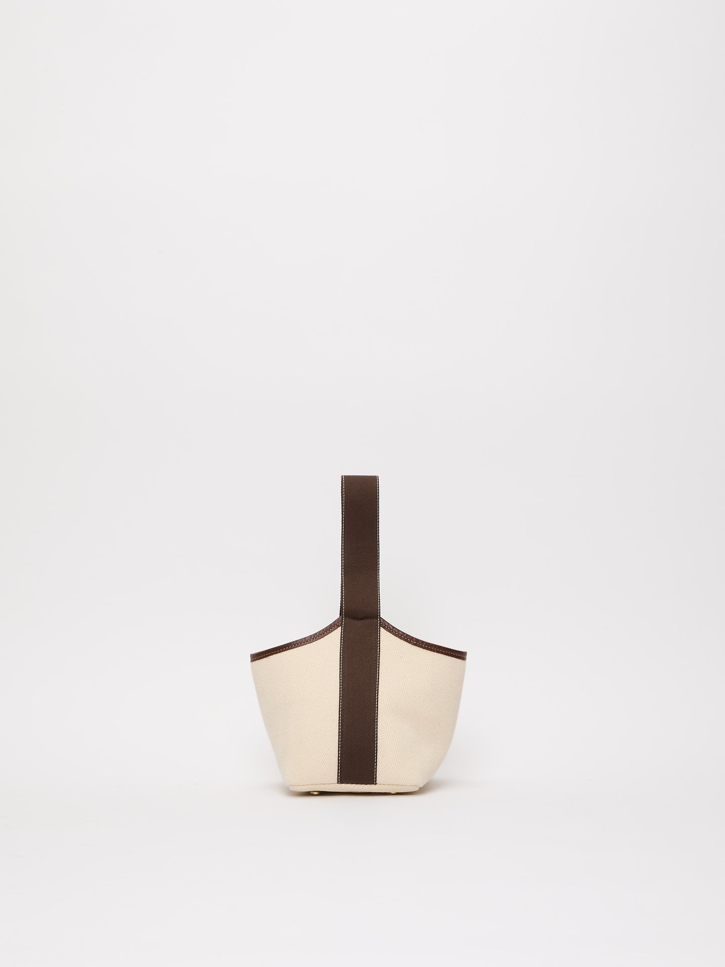 Narita S - Verneuil Canvas White Mini Sellier Brown