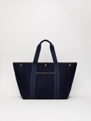 Traversée L Pocket - Mini Sellier Navy Flannel
