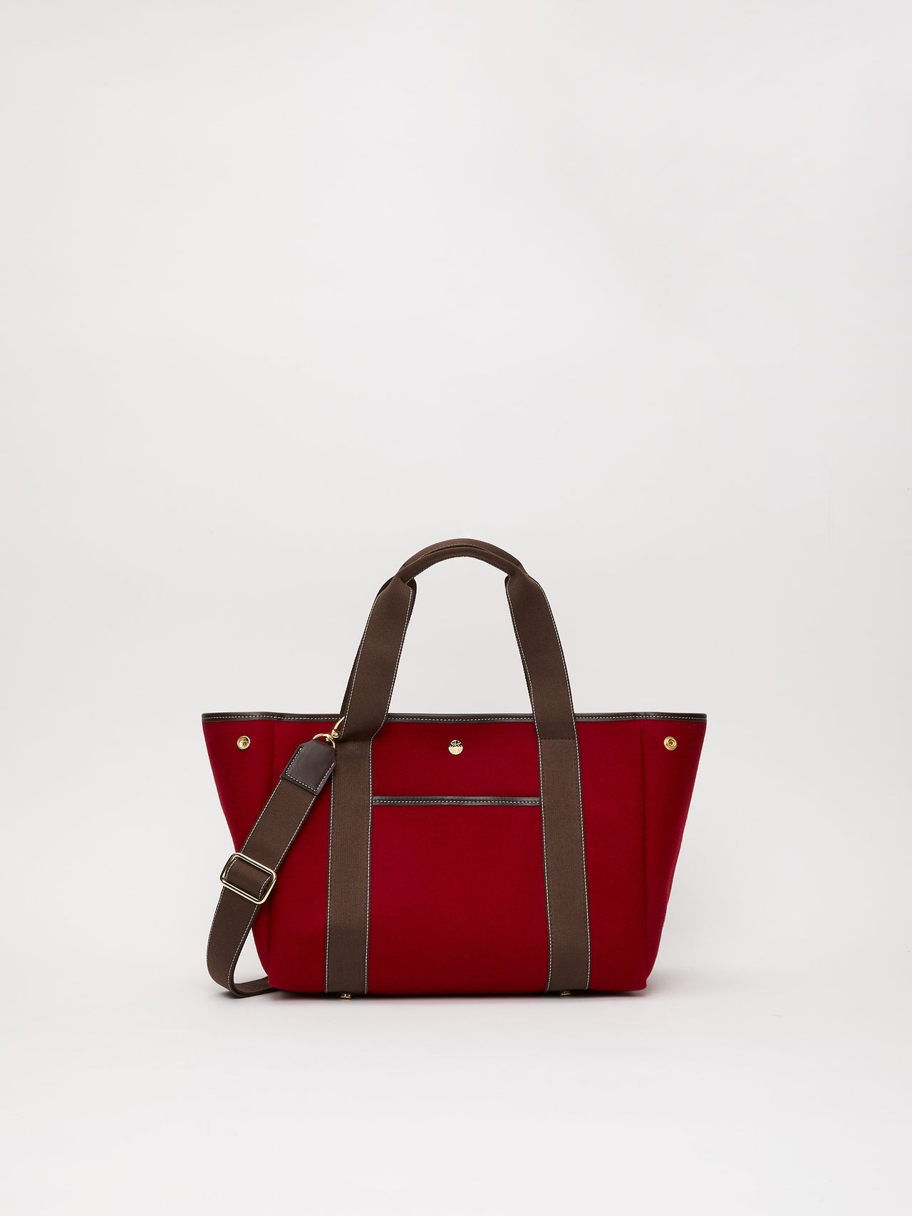 Traversée M Pocket - Mini Sellier Flanelle Rouge - Image 1