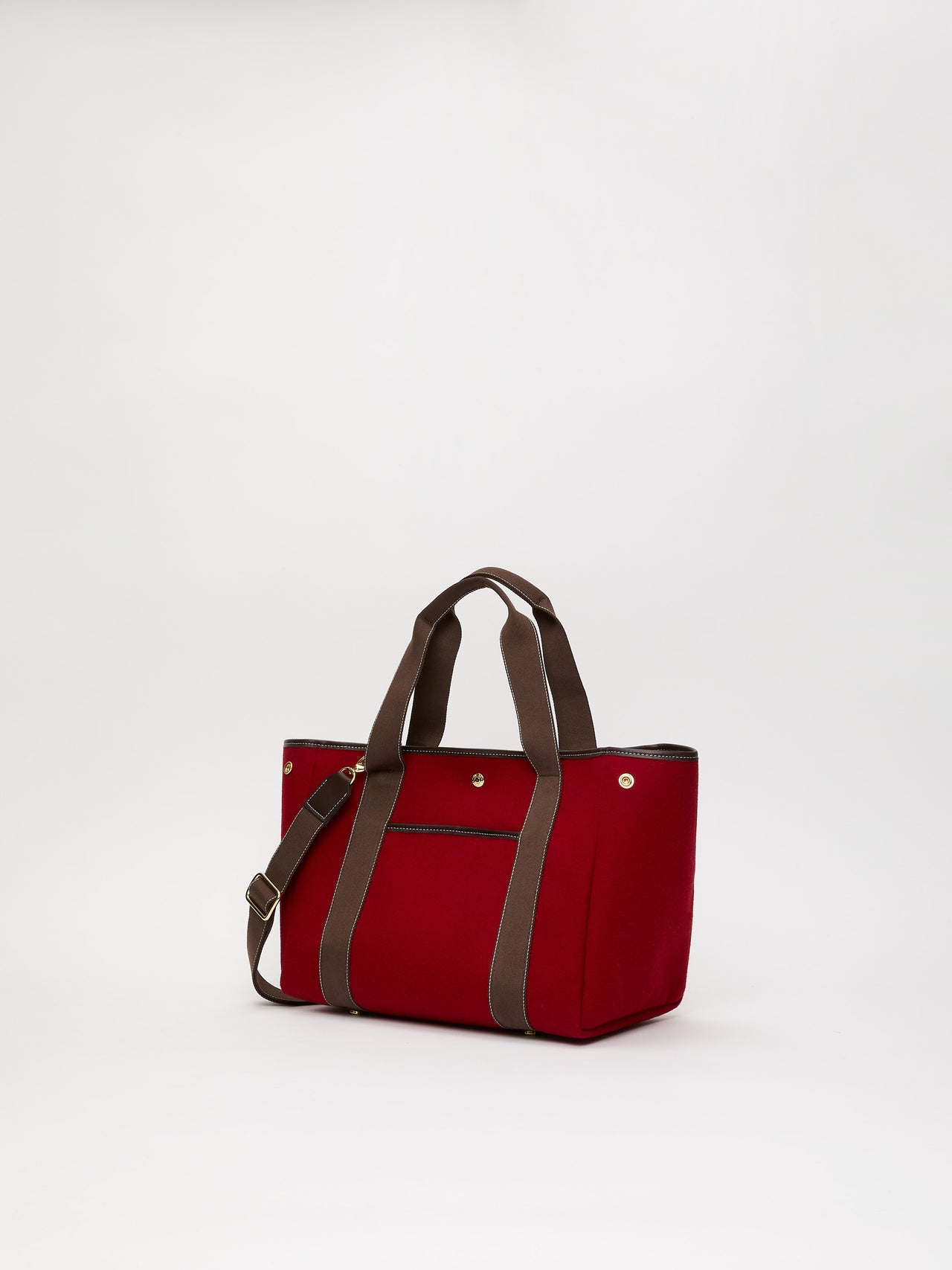 Traversée M Pocket - Mini Sellier Flanelle Rouge - Image 3