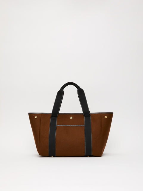 Traversée M Pocket - Mini Sellier Tabac Flannel - Image 3