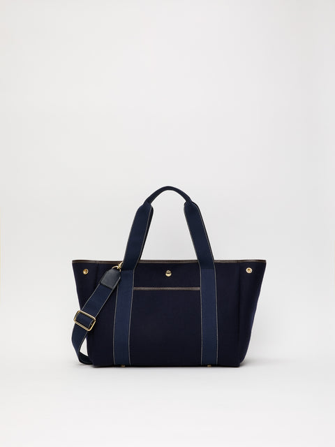 Traversée M Pocket - Mini Sellier Navy Flannel - Image 1