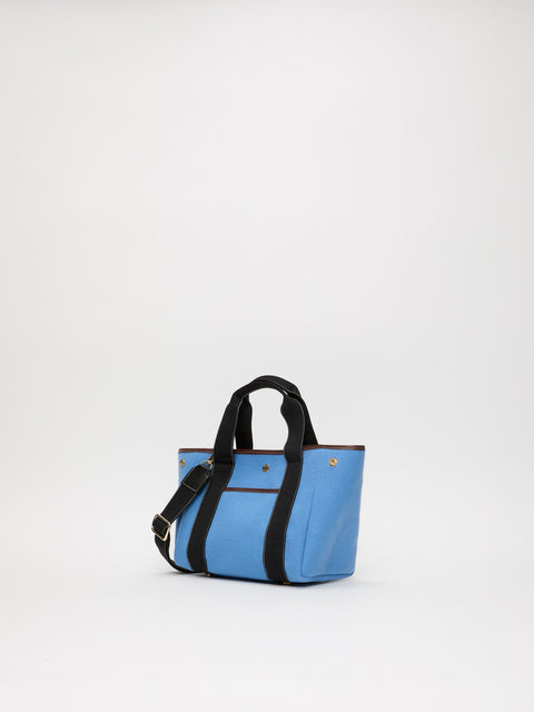 Traversée S Pocket - Mini Sellier Flanelle Bleu ciel - Image 3
