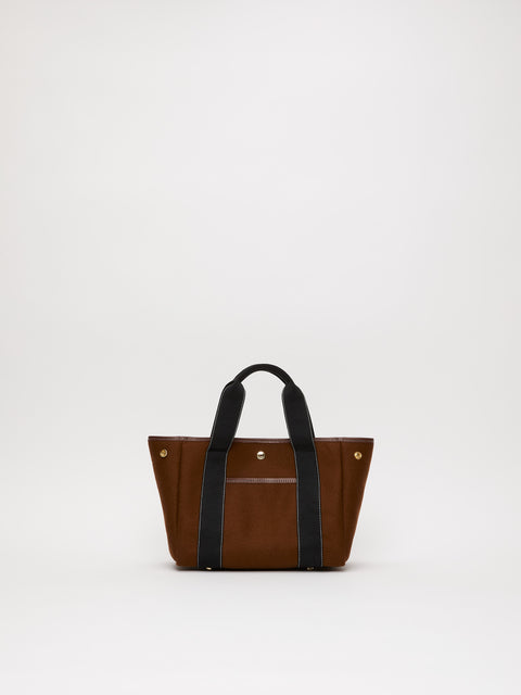 Traversée S Pocket - Mini Sellier Tabac Flannel - Image 3