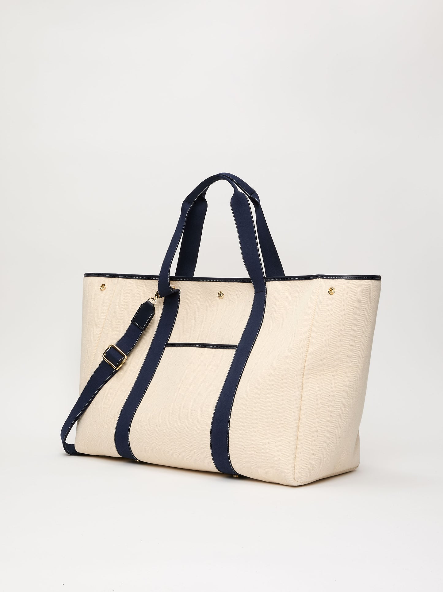 Traversée XXL Pocket - Verneuil Canvas White Mini Sellier Navy