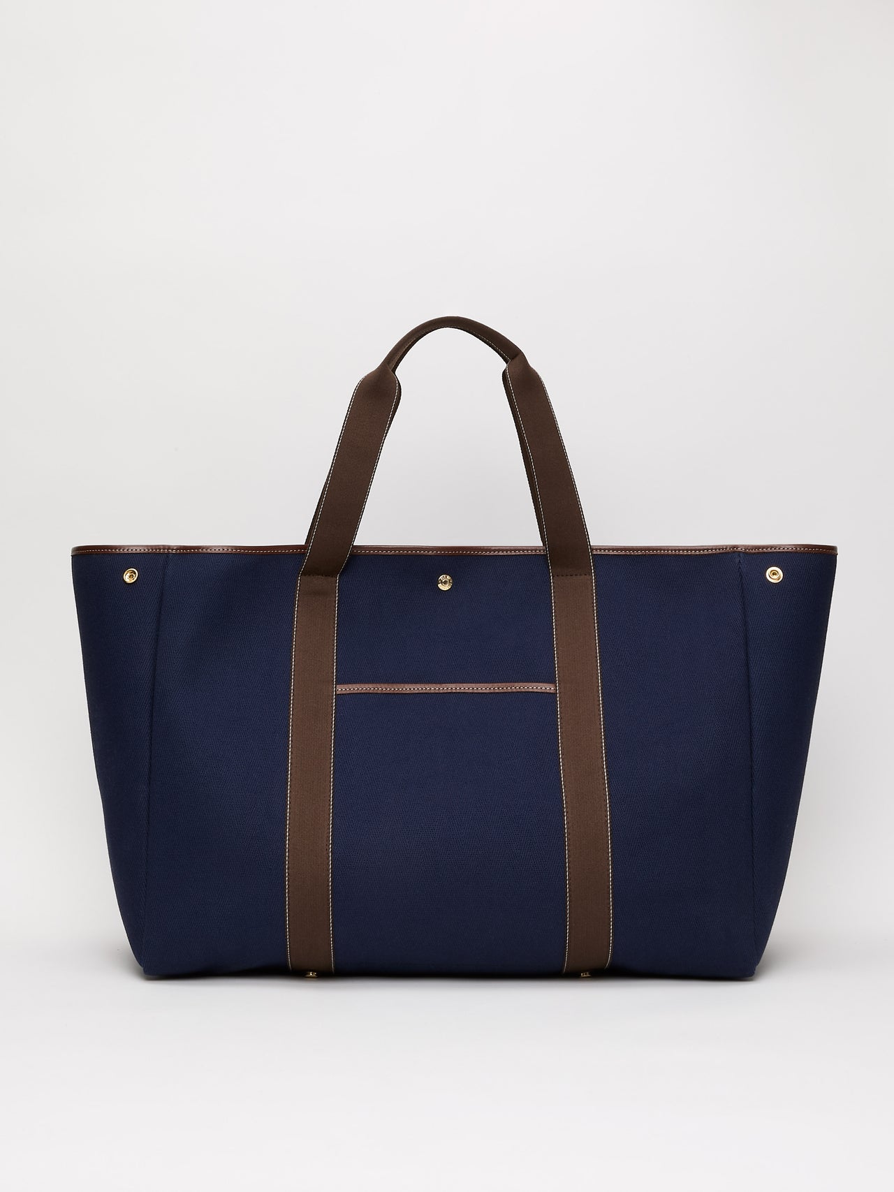 Traversée XXL Pocket - Verneuil Canvas Navy/Mini Sellier Brown - Image 5
