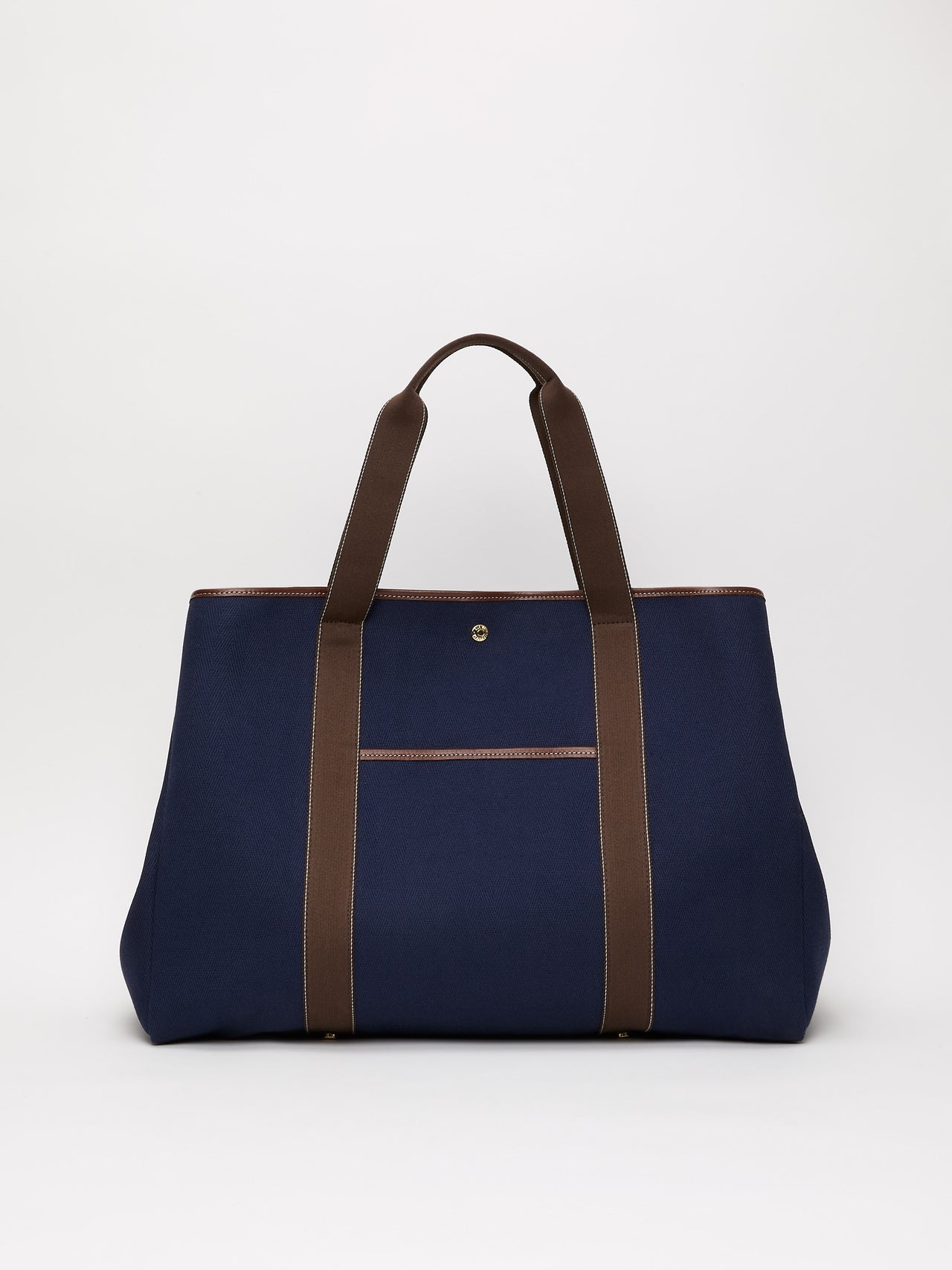 Traversée XXL Pocket - Verneuil Canvas Navy/Mini Sellier Brown - Image 6