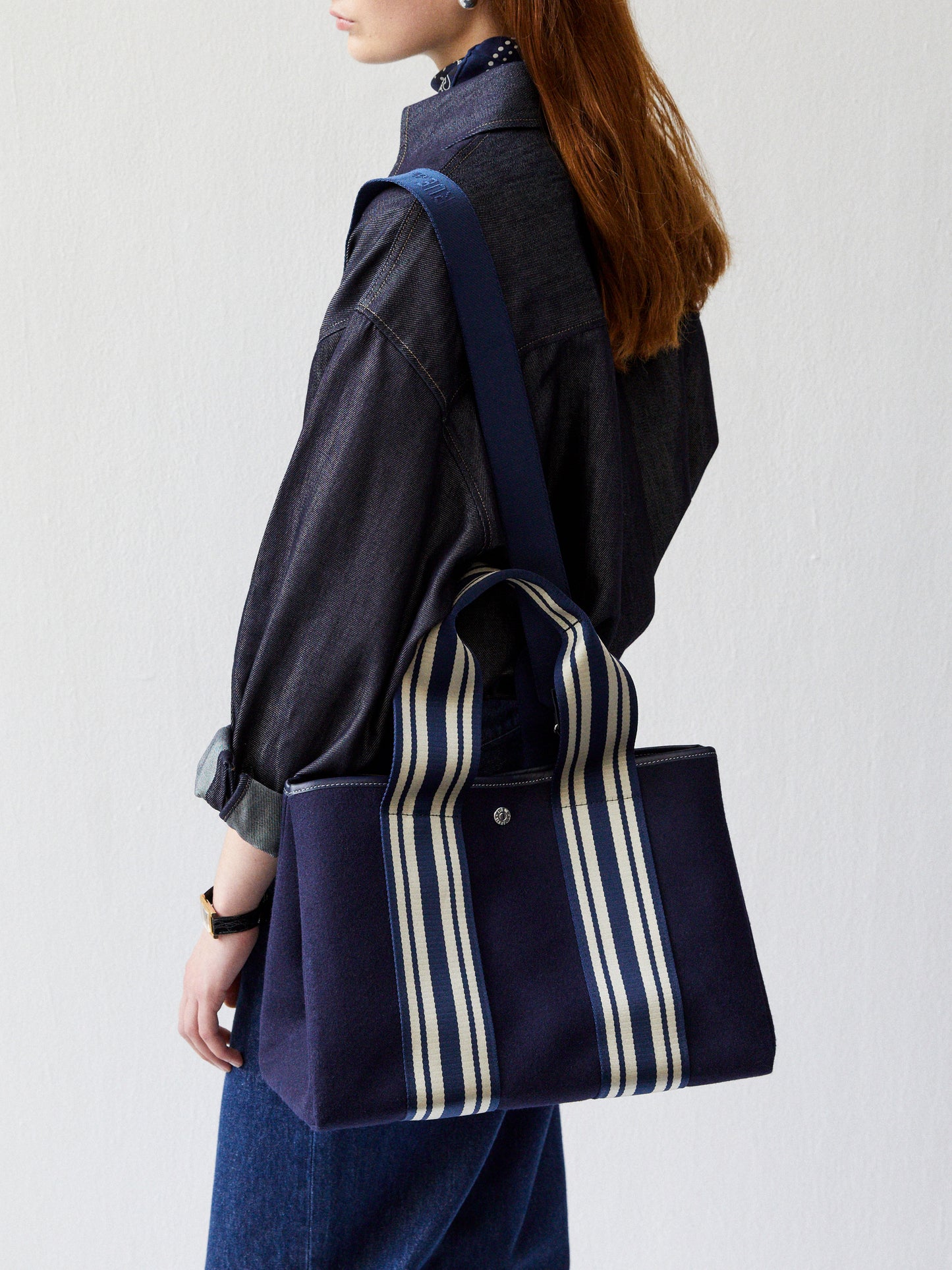 Traversée M - Navy Equestrian Flannel