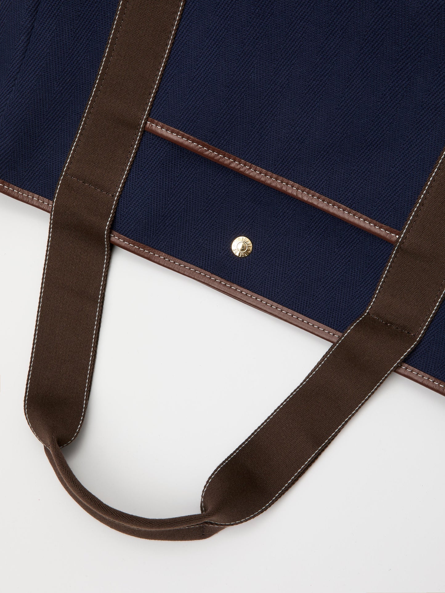 Traversée S Pocket - Verneuil Canvas Navy/Mini Sellier Brown
