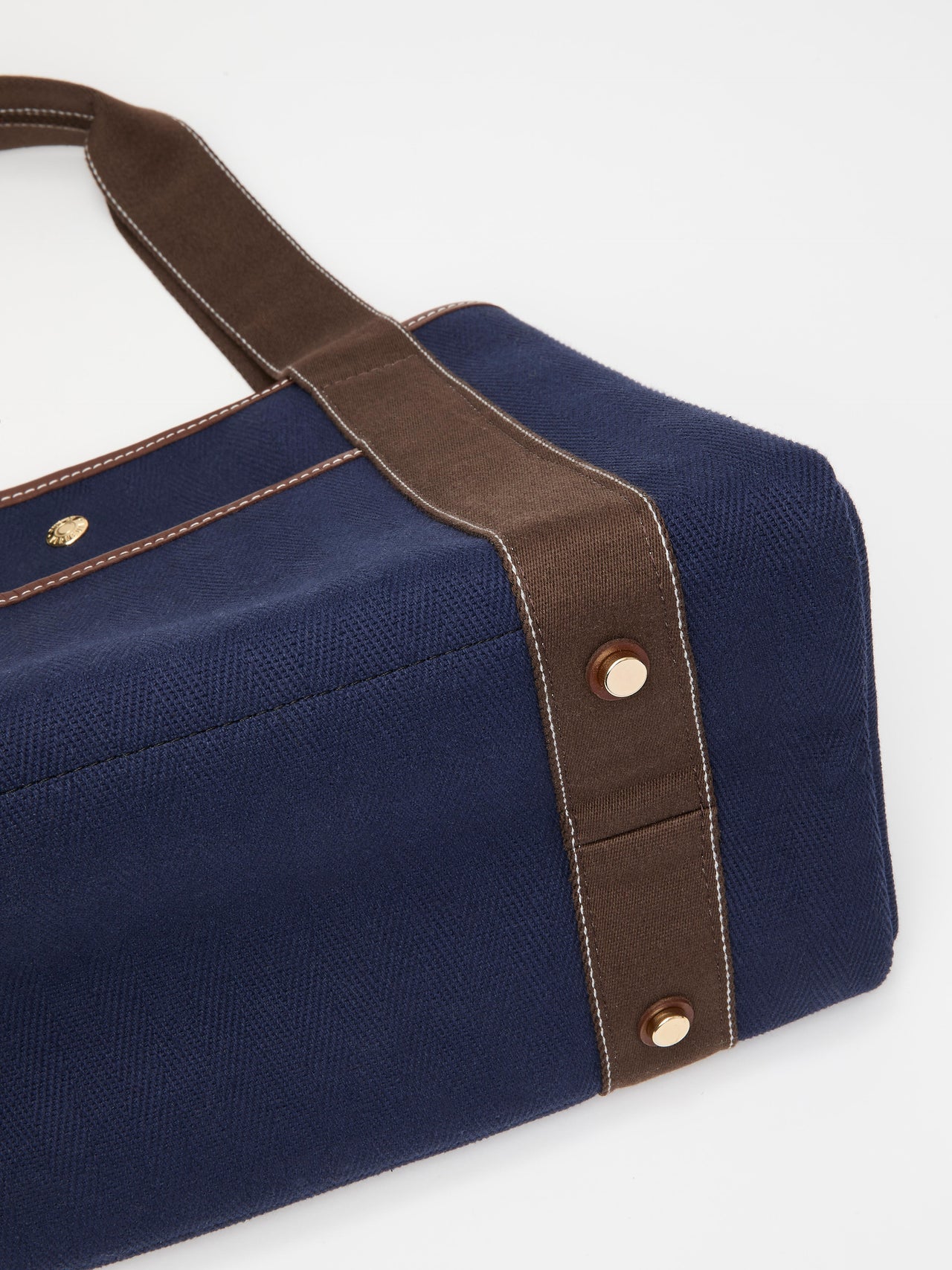 Traversée XXL Pocket - Verneuil Canvas Navy/Mini Sellier Brown - Image 8