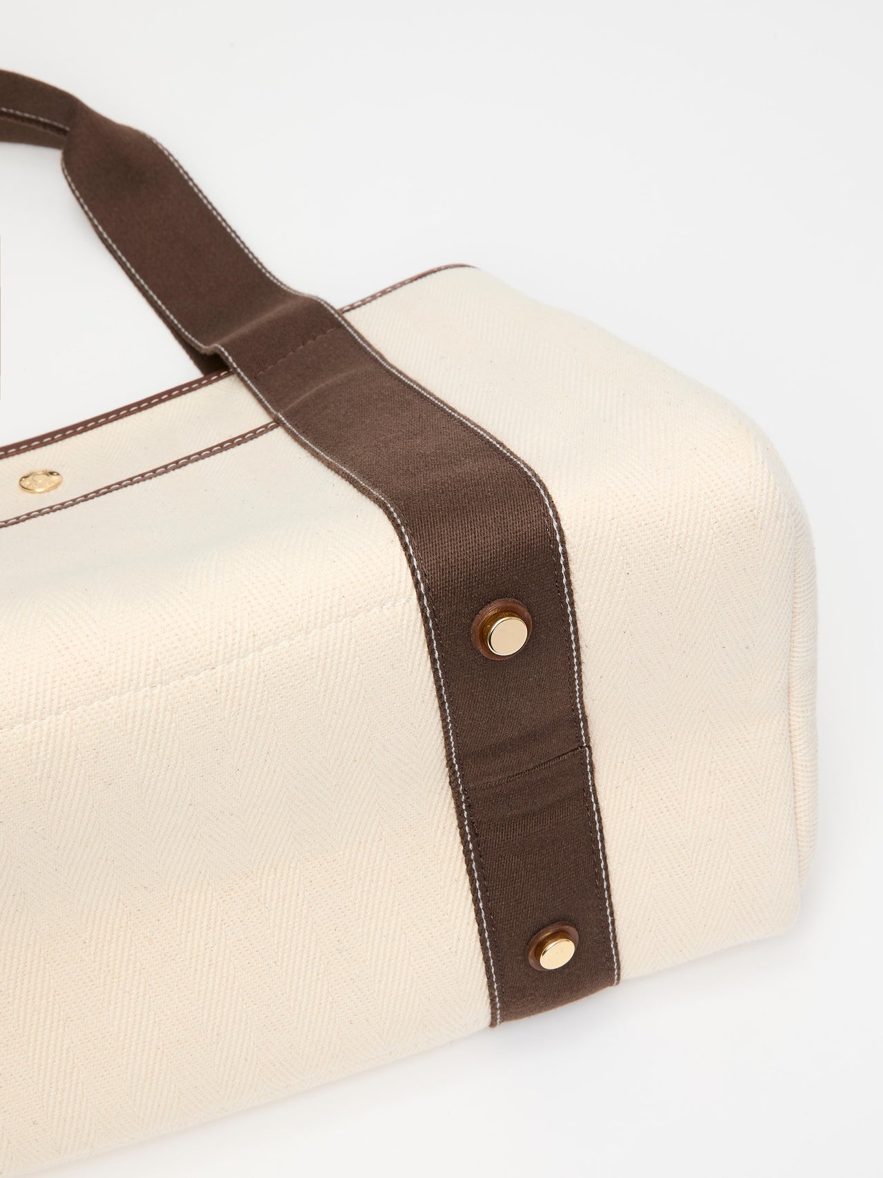 Traversée M Pocket - Verneuil Canvas White/Mini Sellier Brown - Image 7