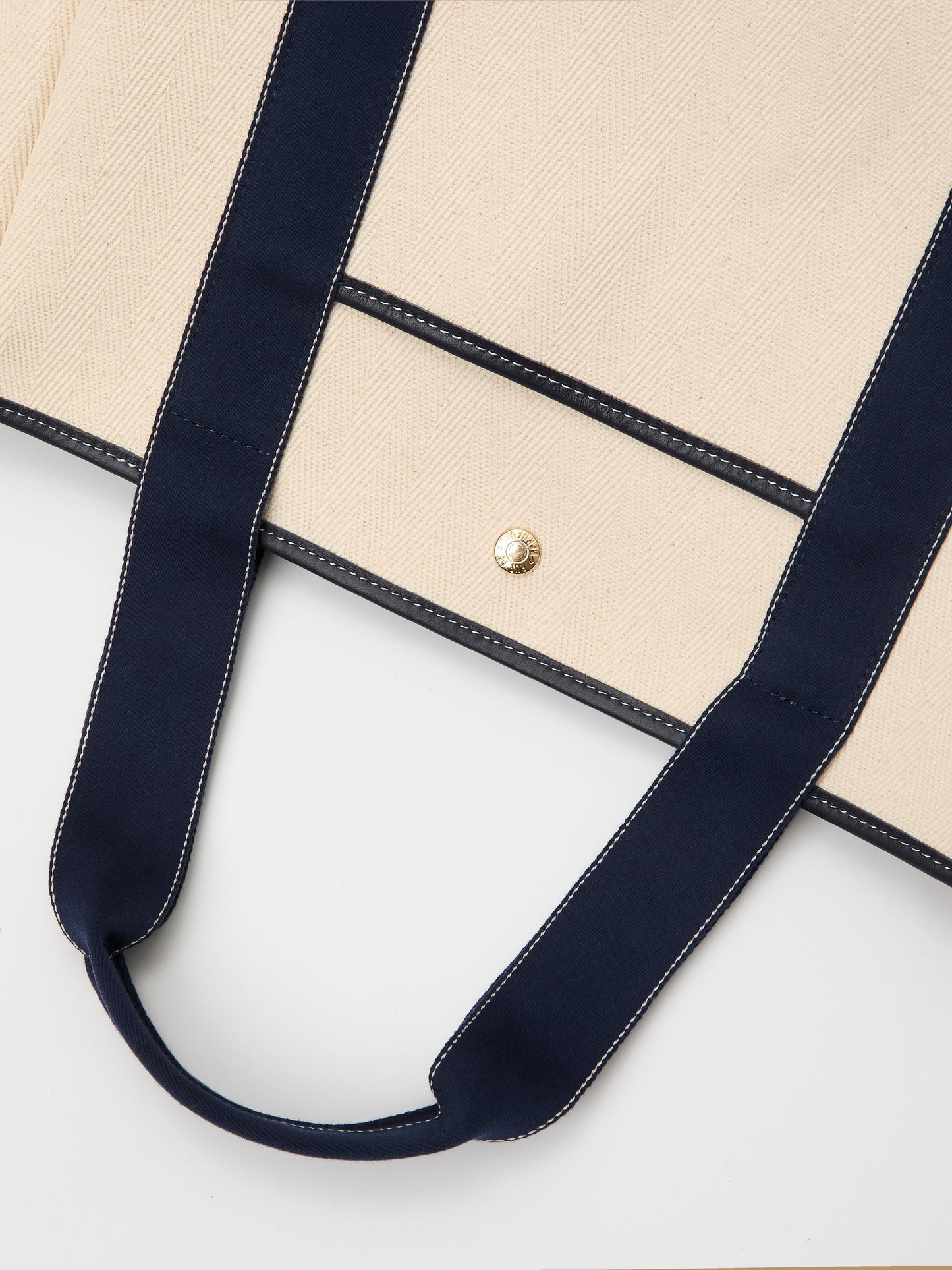 Traversée L Pocket - Verneuil Canvas White/Mini Sellier Navy
