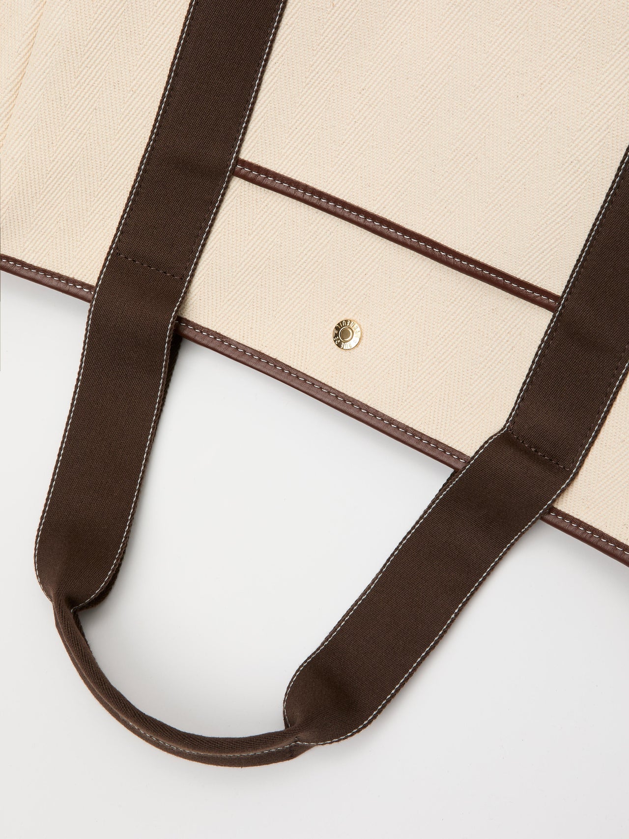 Traversée M Pocket - Verneuil Canvas White/Mini Sellier Brown - Image 6