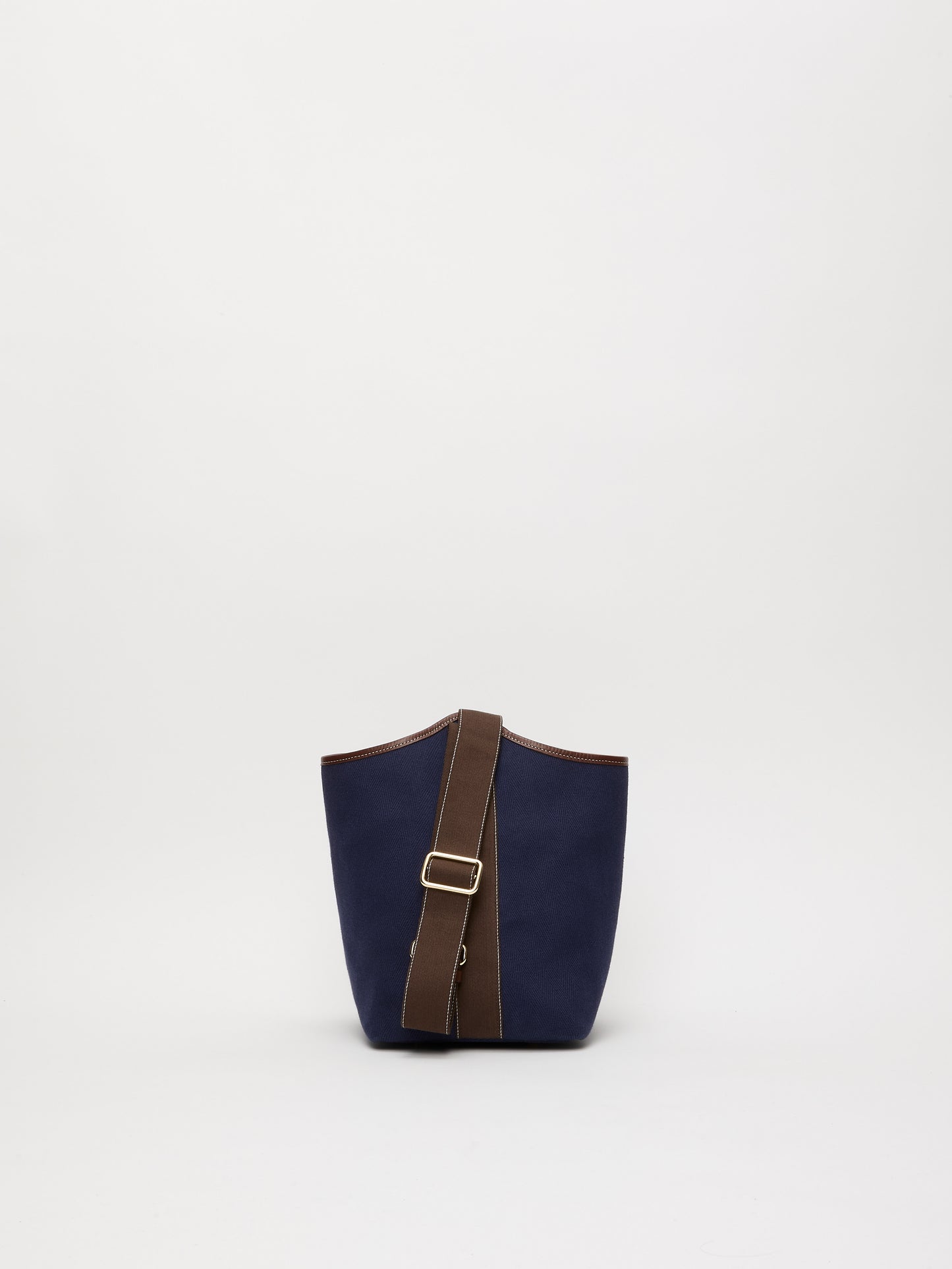 Narita L - Verneuil Canvas Navy Mini Sellier Brown