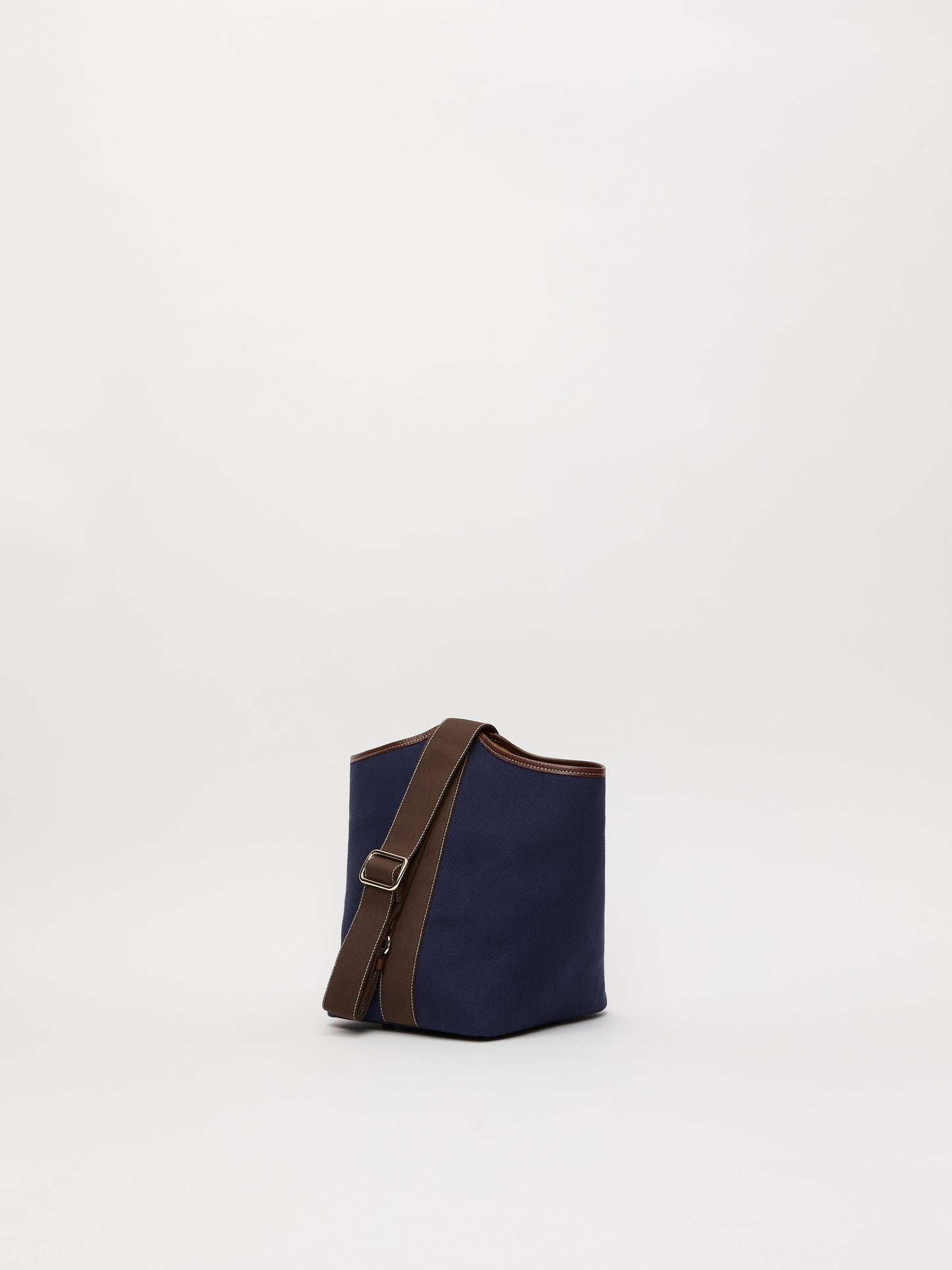 Narita L - Verneuil Canvas Navy Mini Sellier Brown