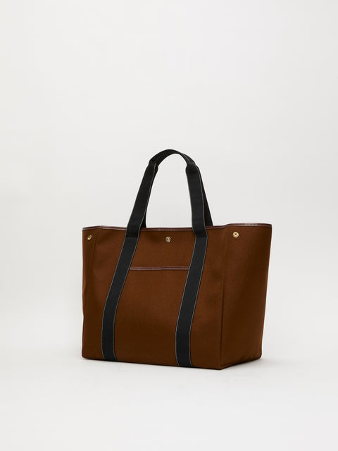 Traversée L Pocket - Mini Sellier Tabac Flannel - Image 2