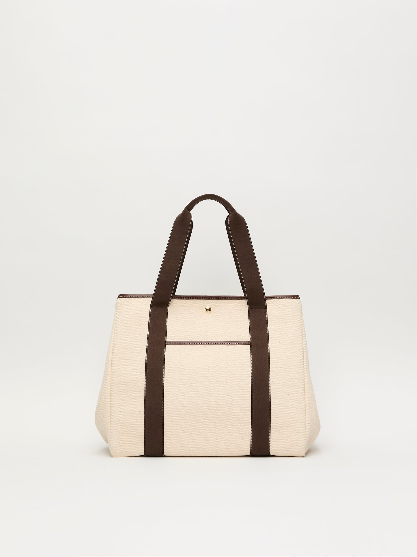 Traversée L Pocket - Verneuil Canvas Blanc/Mini Sellier Marron