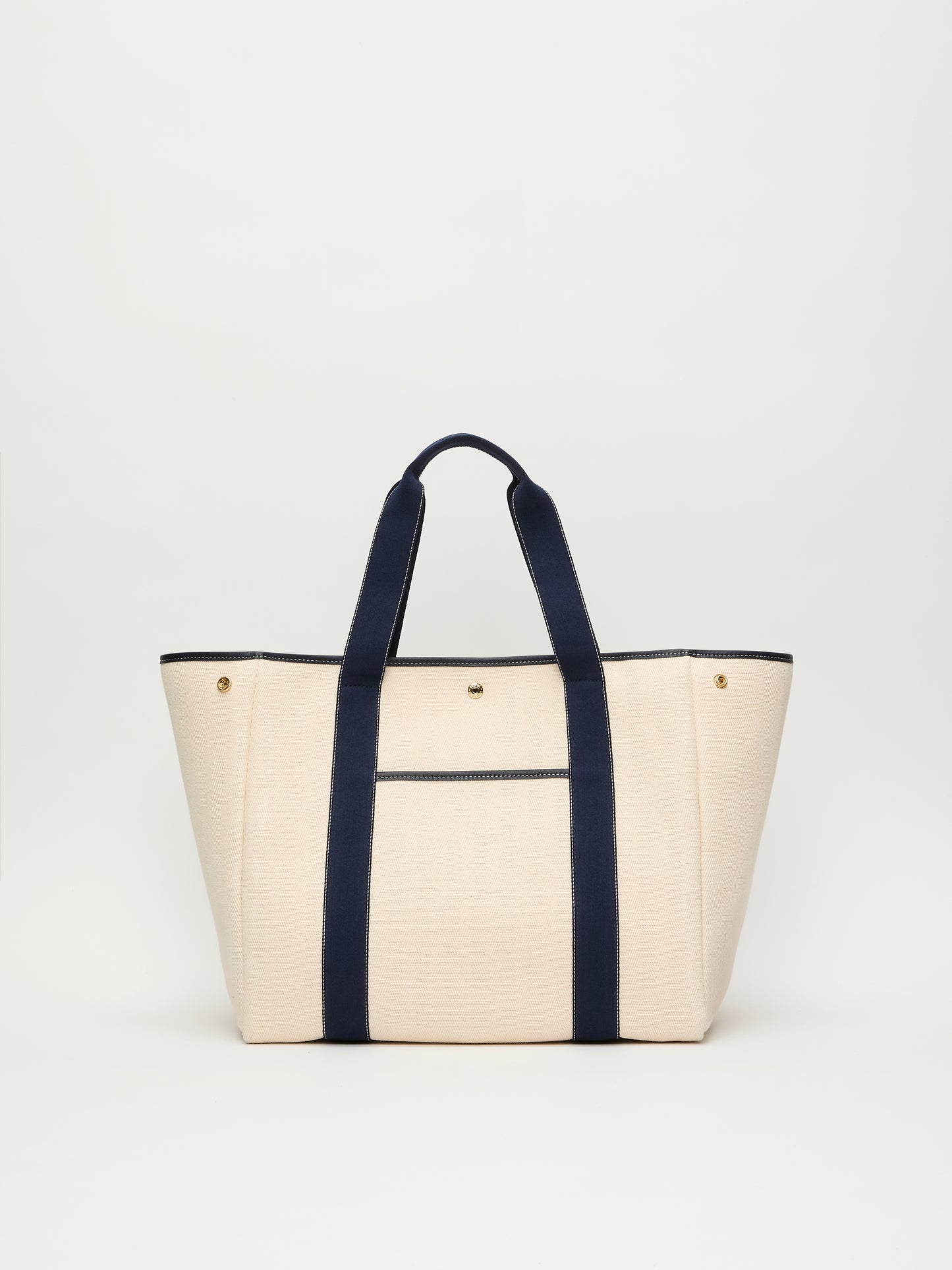 Traversée L Pocket - Verneuil Canvas White/Mini Sellier Navy