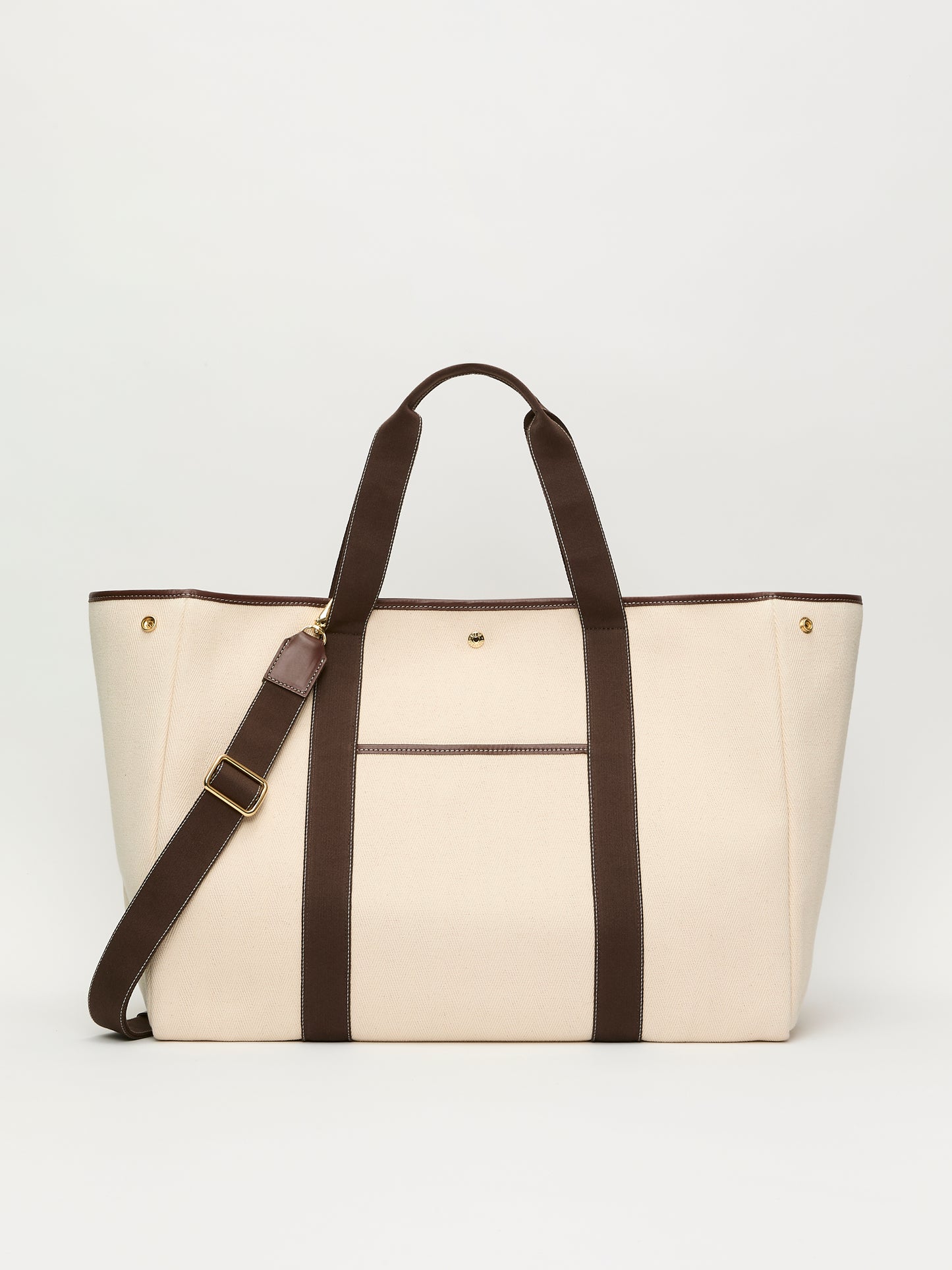 Traversée XXL Pocket - Verneuil Canvas White/Mini Sellier Brown