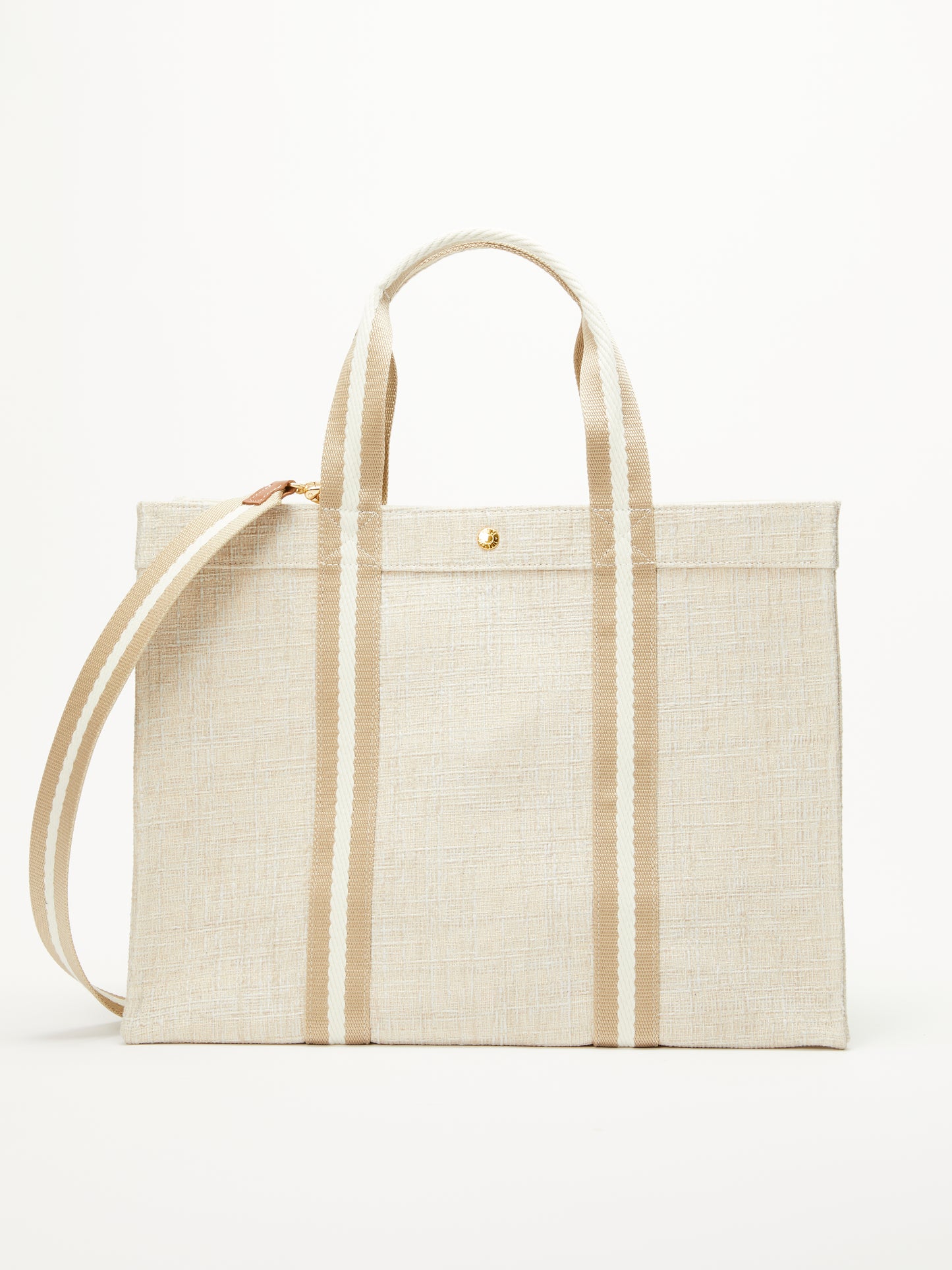 Cabas M - Summer Tweed Corde Beige
