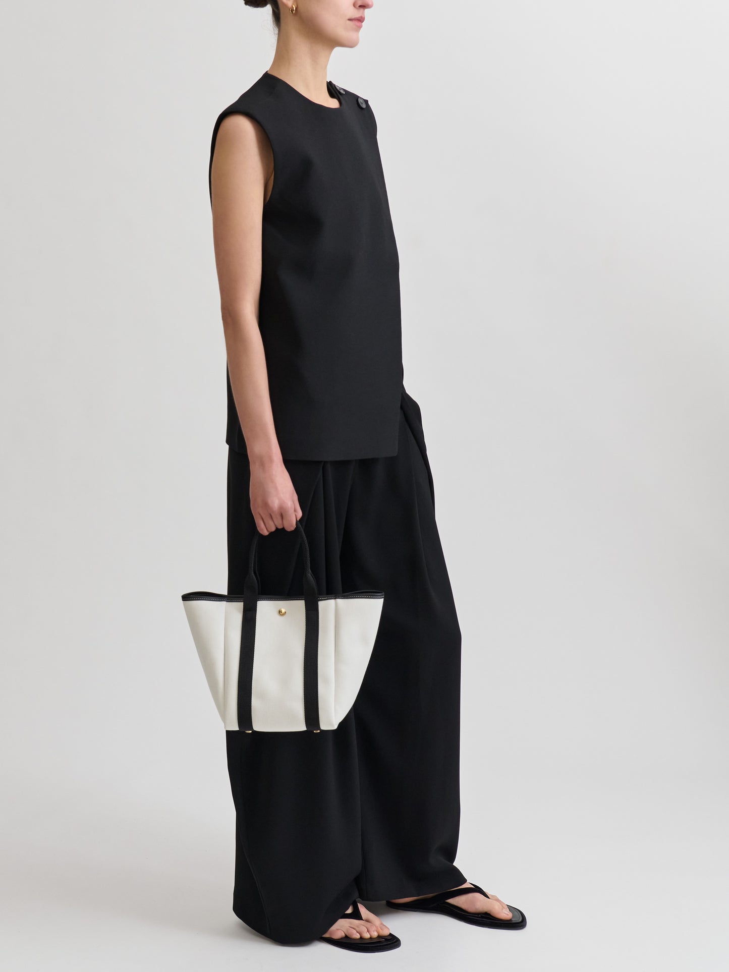 Traversée S Square - Twill Blanc