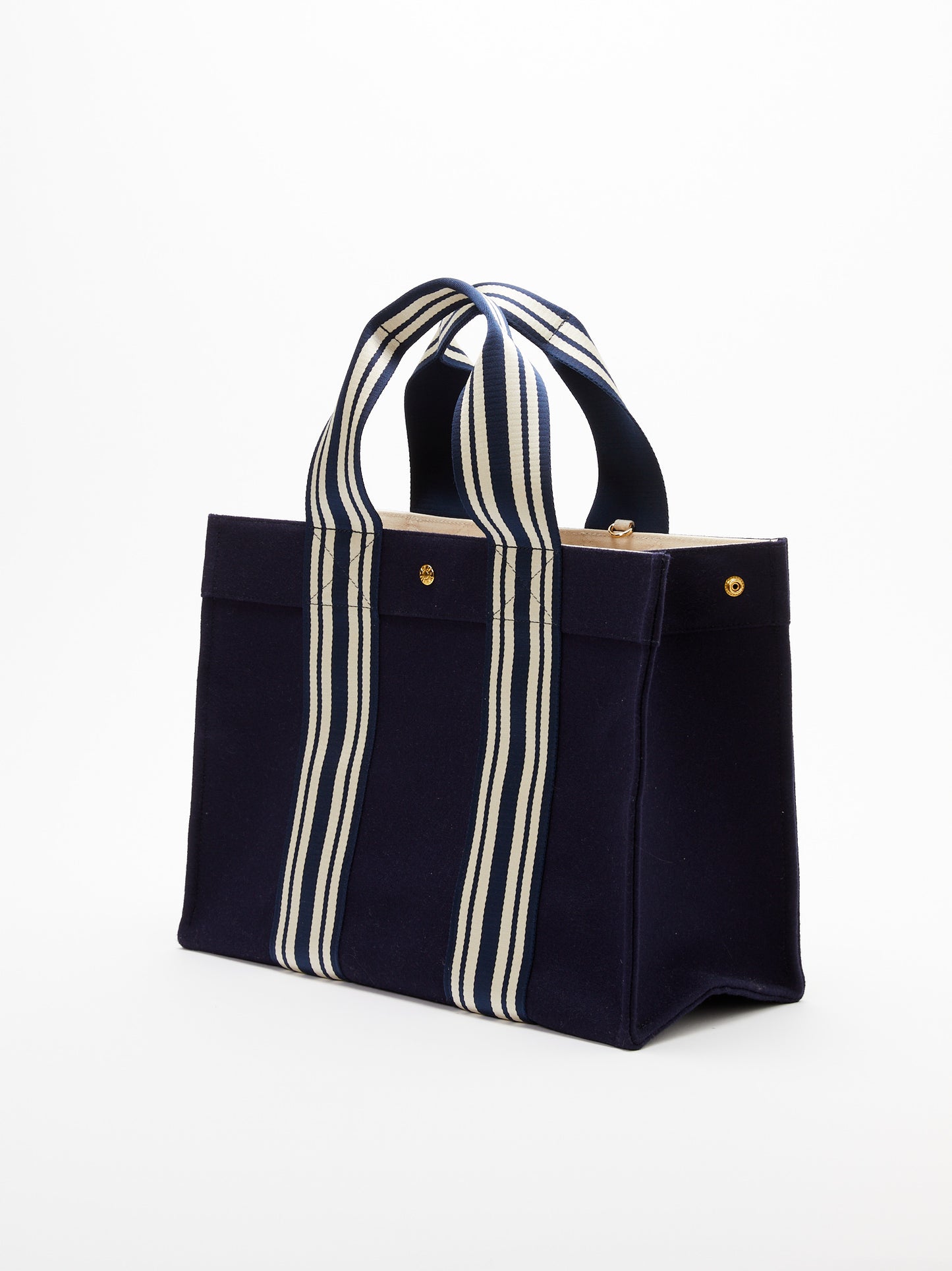 Tote M - Flanelle bleu marine équestre