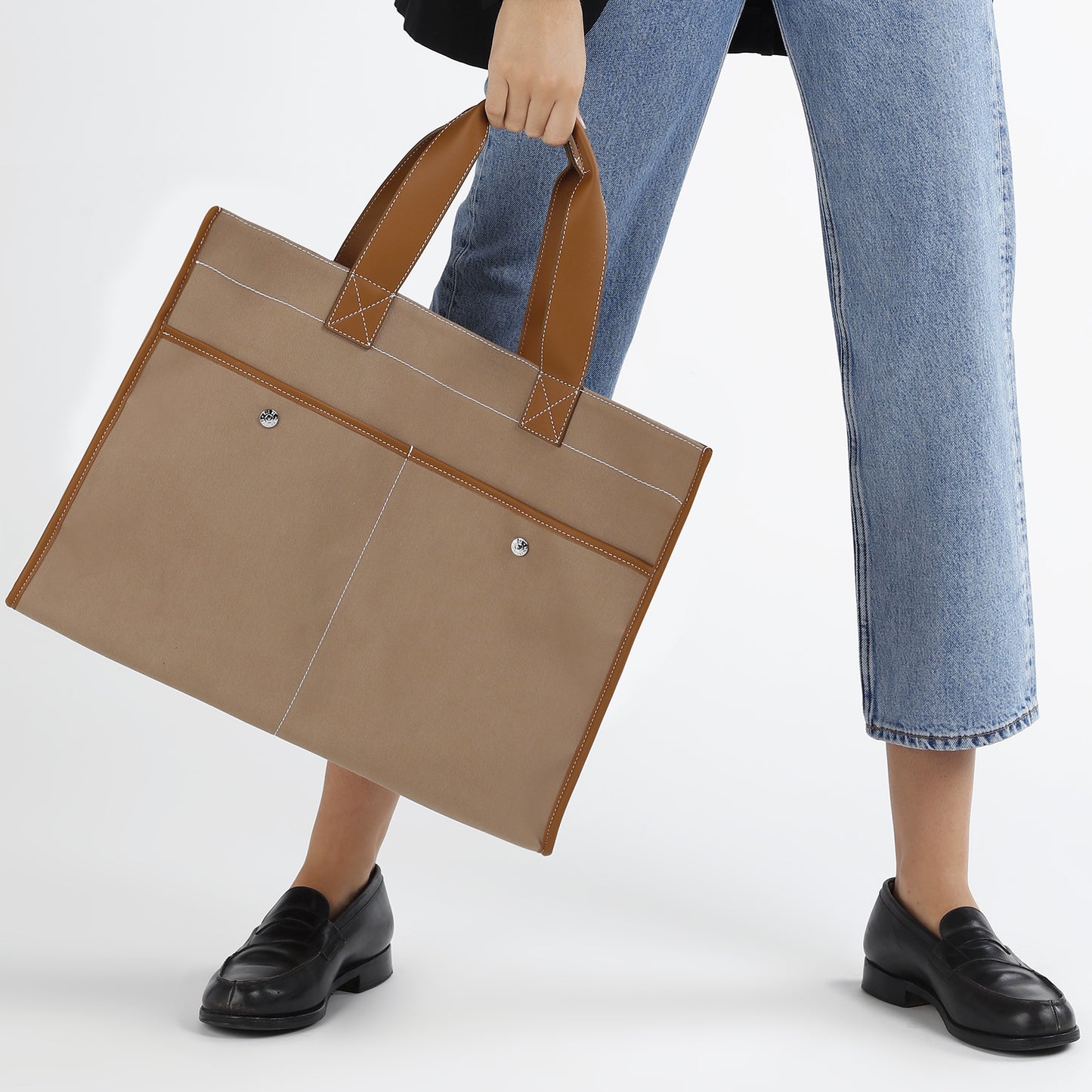 Reporter XL - Beige Gabardine